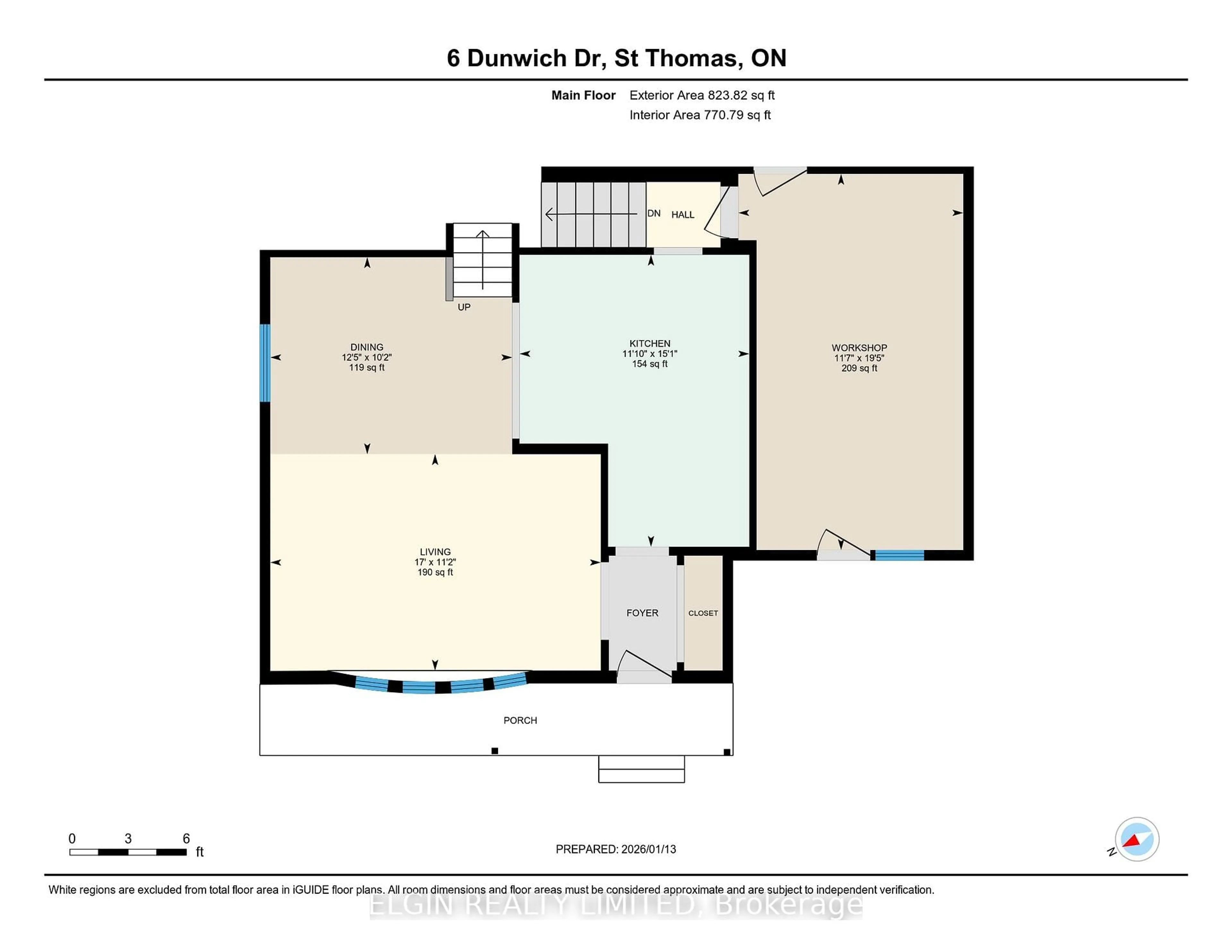 Floor plan for 6 Dunwich Dr, St. Thomas Ontario N5R 4T8
