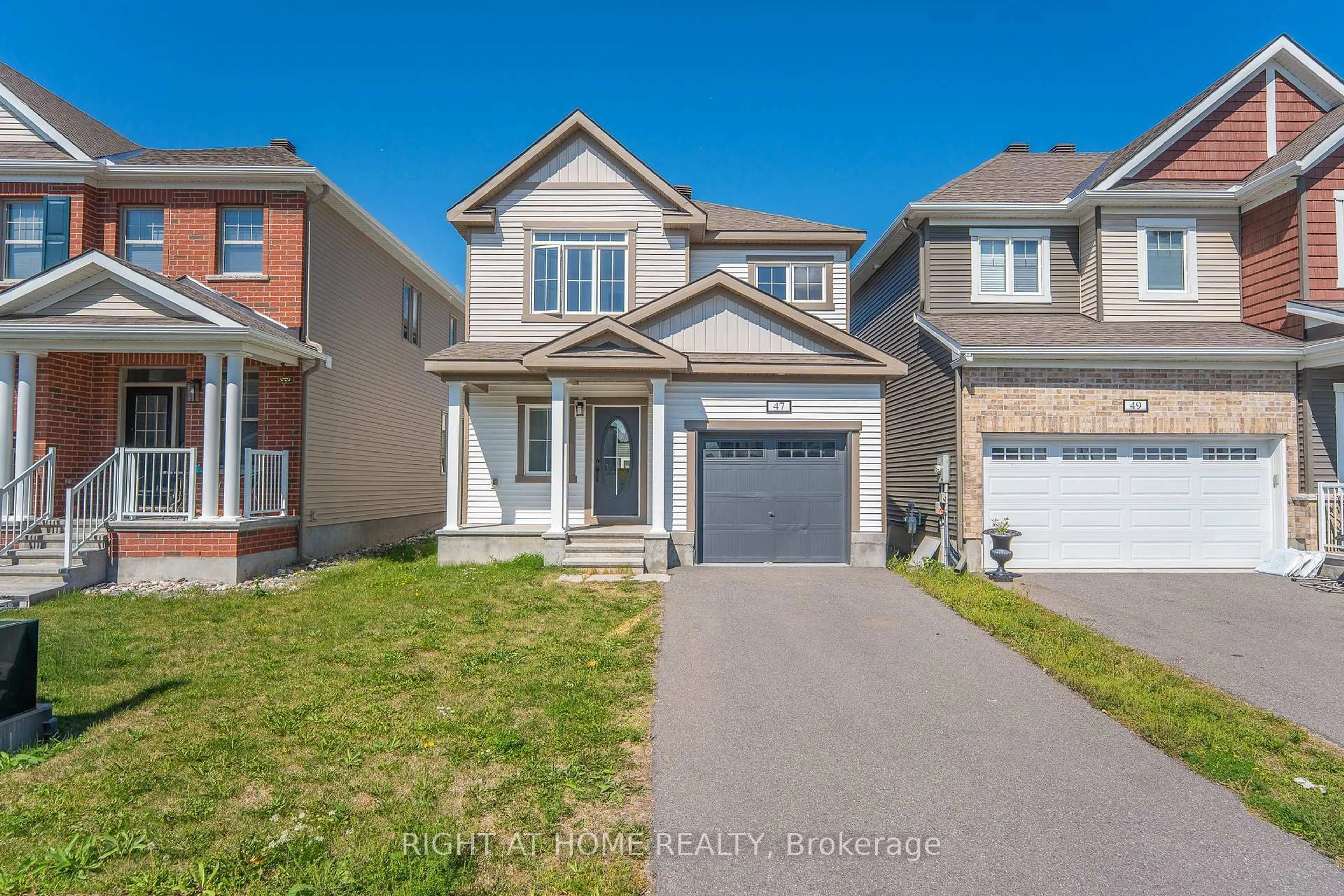 Home with brick exterior material, street for 47 Mudminnow Cres, Orleans Ontario K4A 5H9