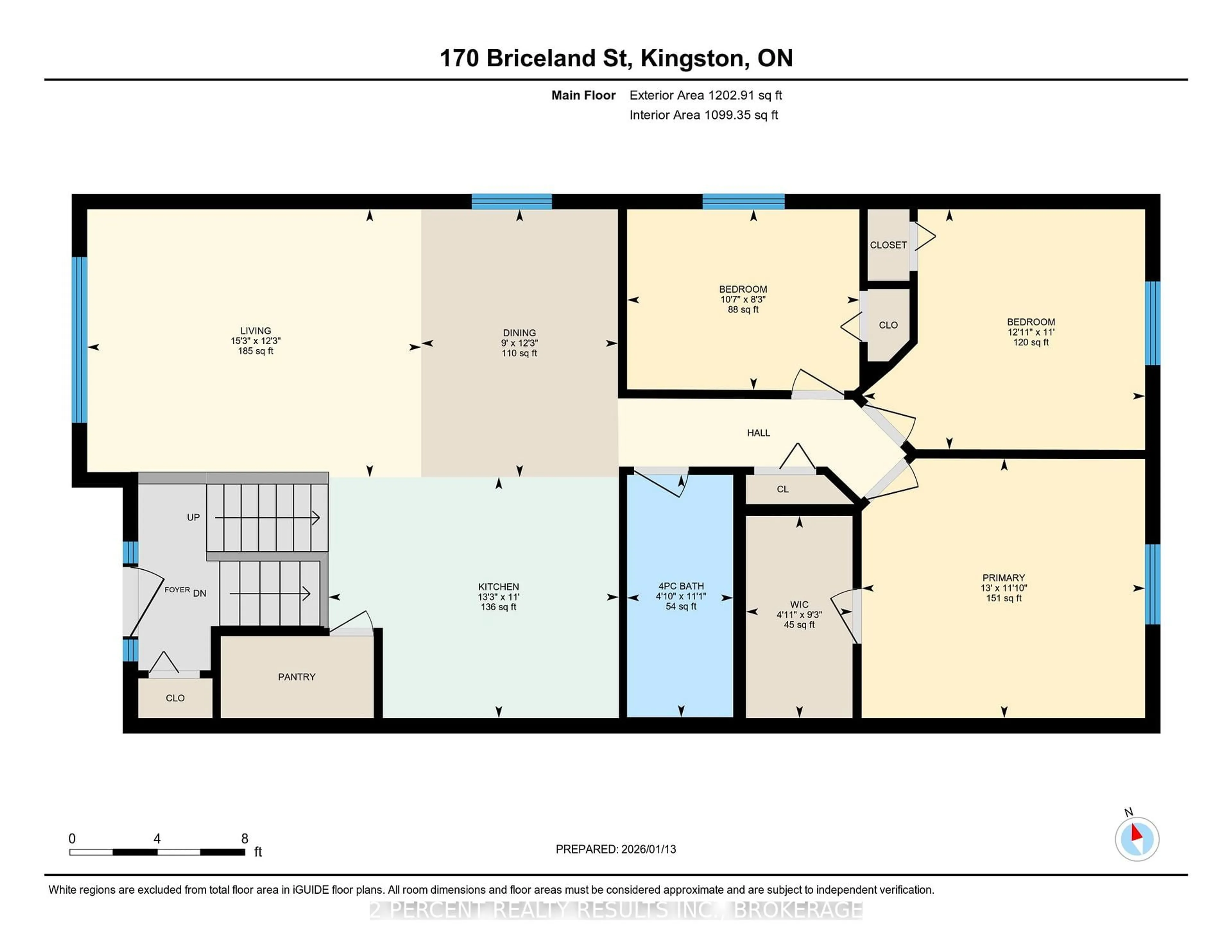 Floor plan for 170 Briceland St, Kingston Ontario K7K 7L2
