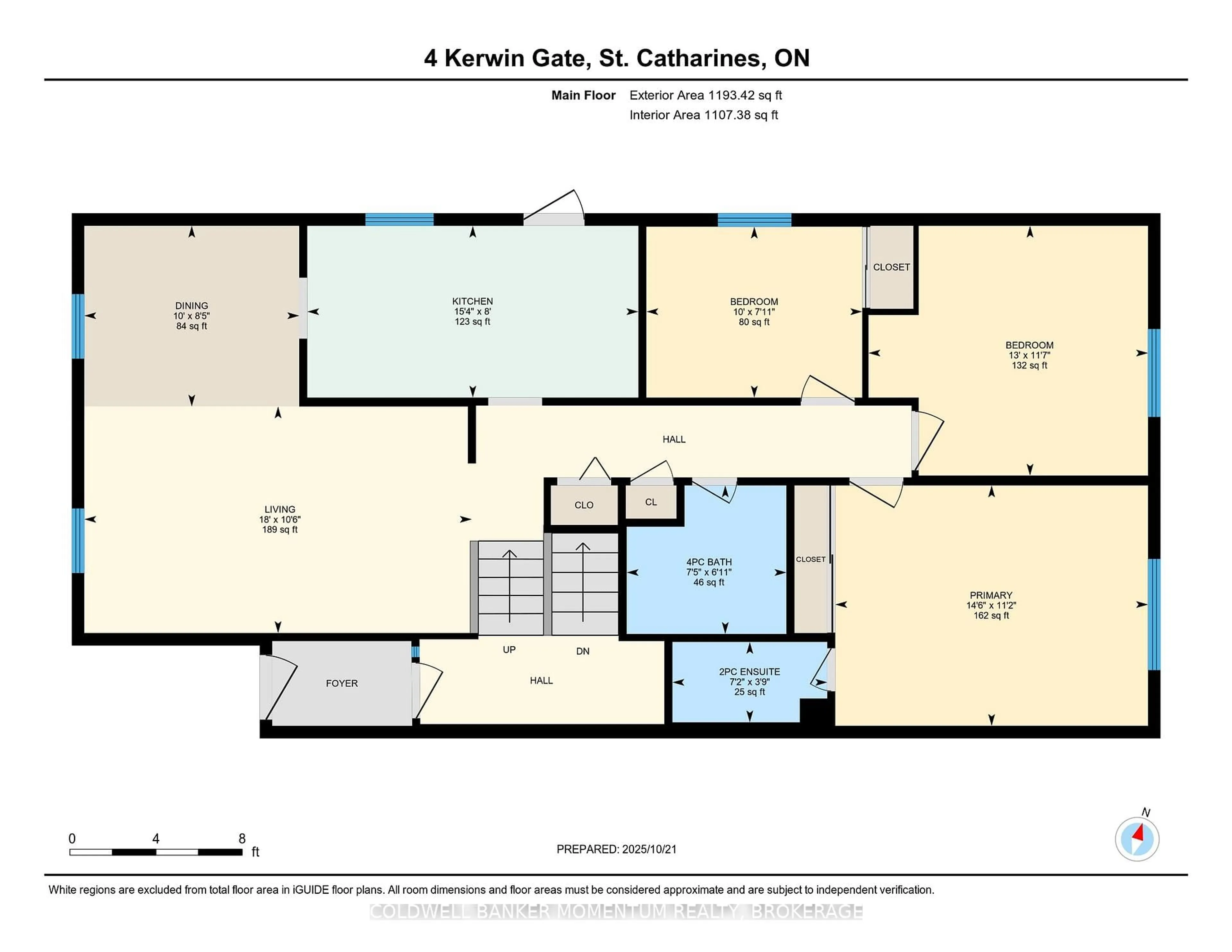 Floor plan for 4 Kerwin Gate, St. Catharines Ontario L2N 4J8