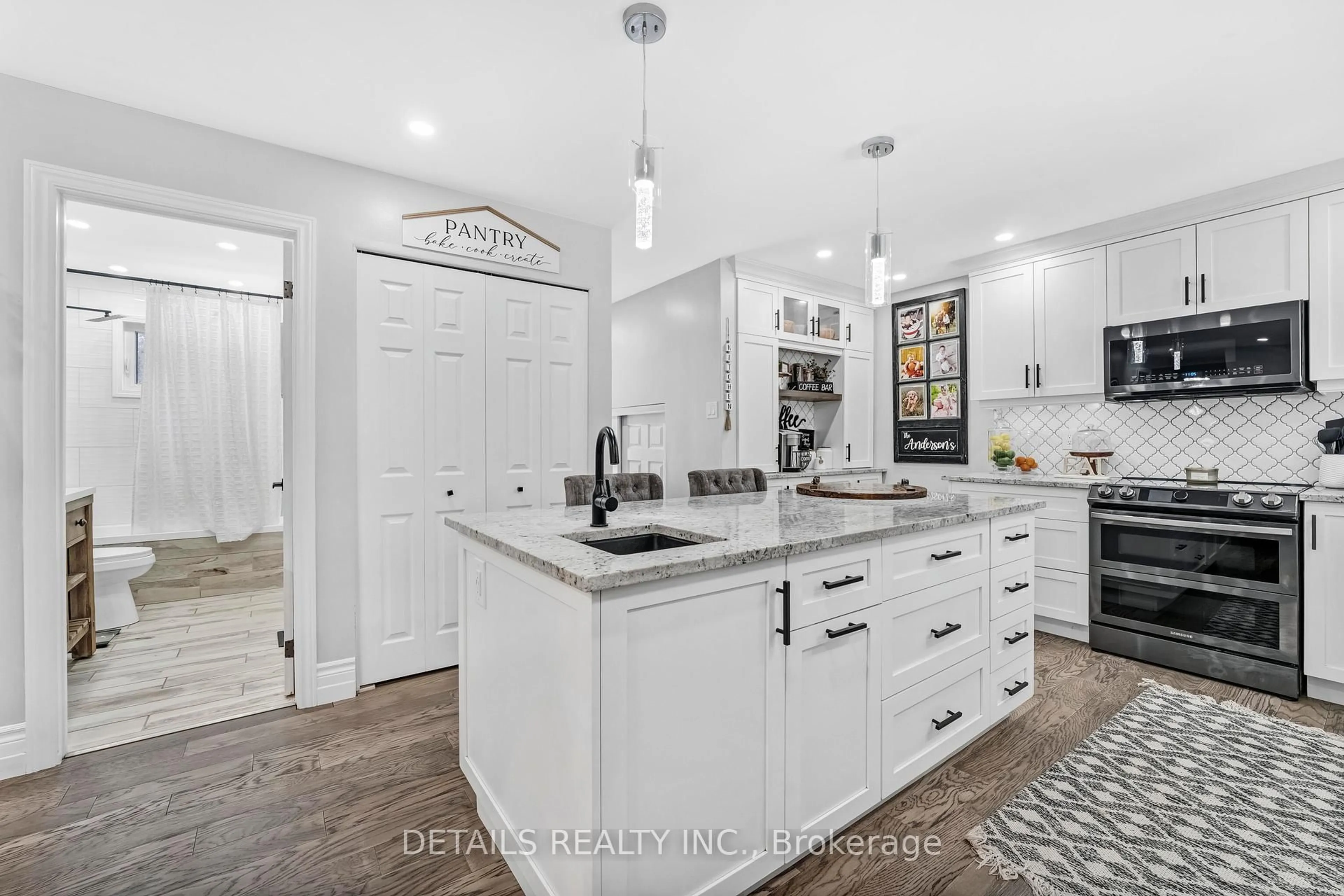 Open concept kitchen, ceramic/tile floor for 387 Campbell Side Rd, White Lake Ontario K0A 3L0