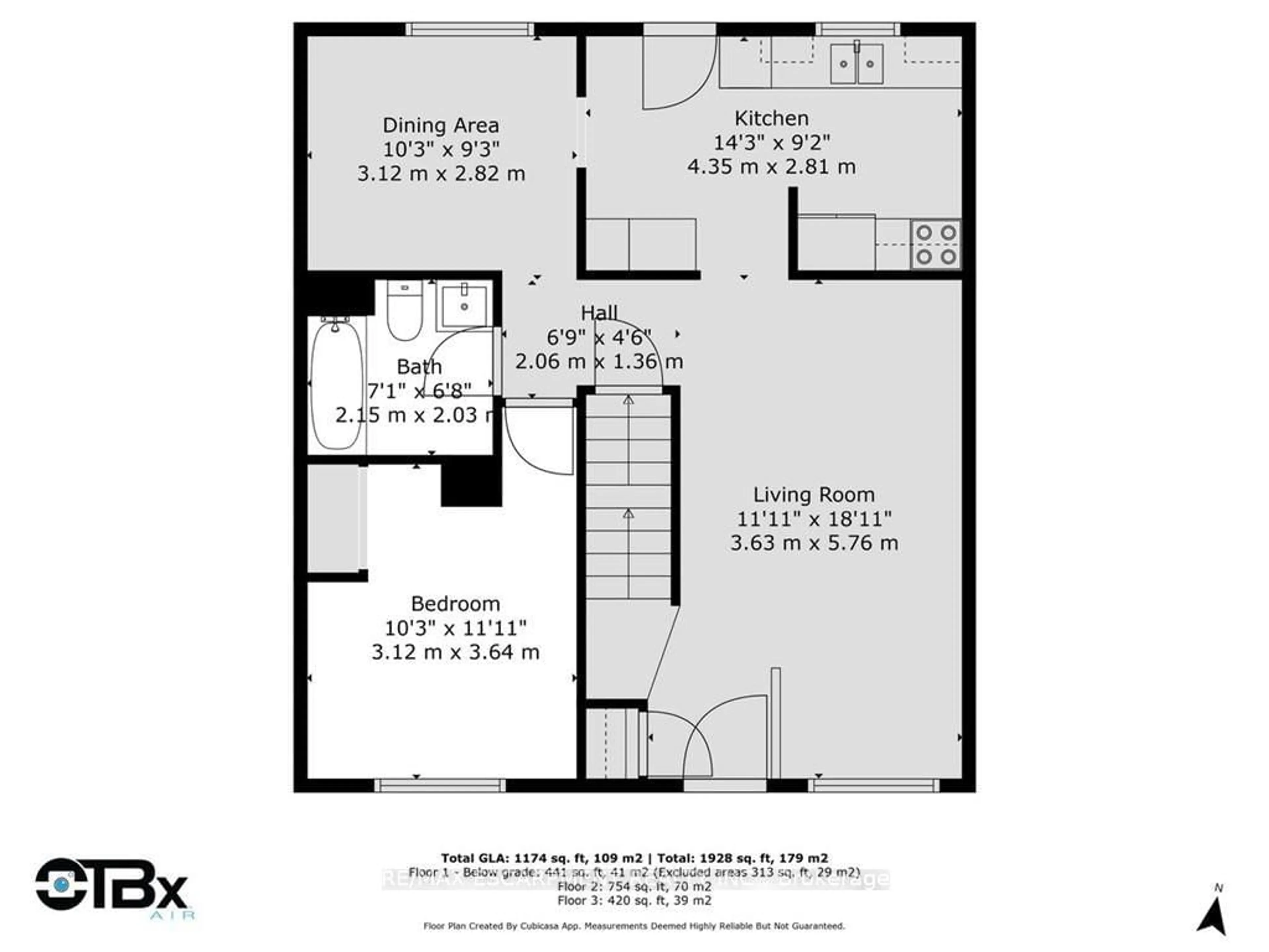 Floor plan for 9 Inglewood St, Brantford Ontario N3P 1A4