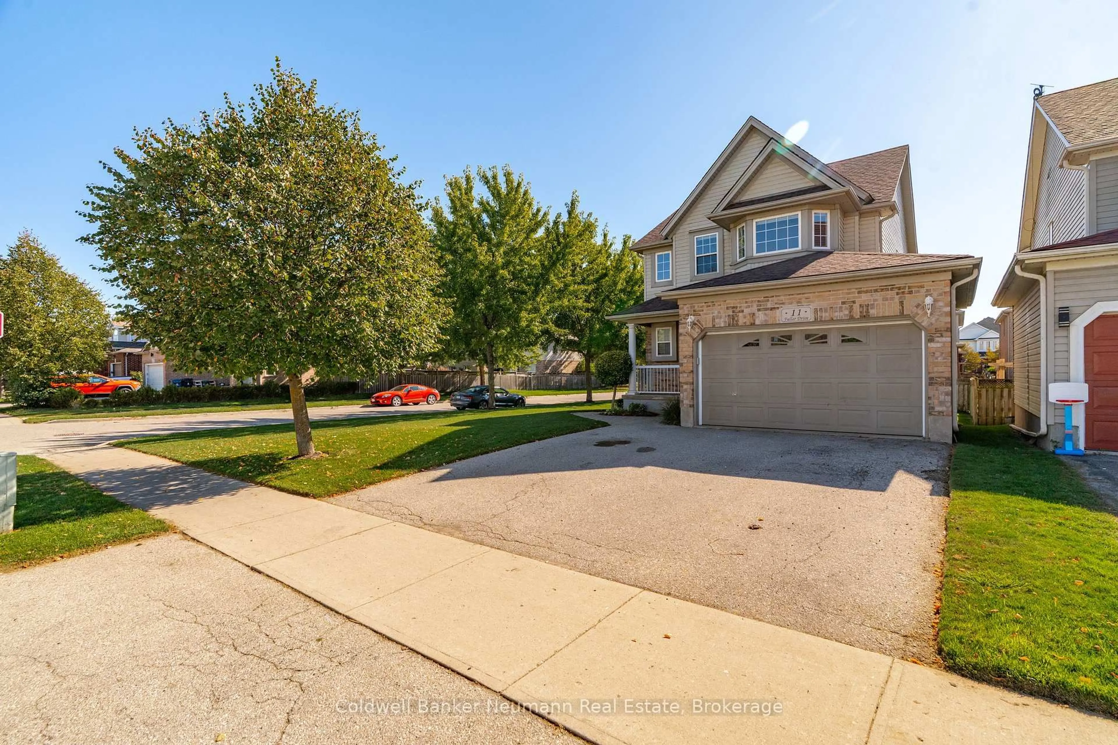 A pic from outside/outdoor area/front of a property/back of a property/a pic from drone, street for 11 Fuller Dr, Guelph Ontario N1E 7J6