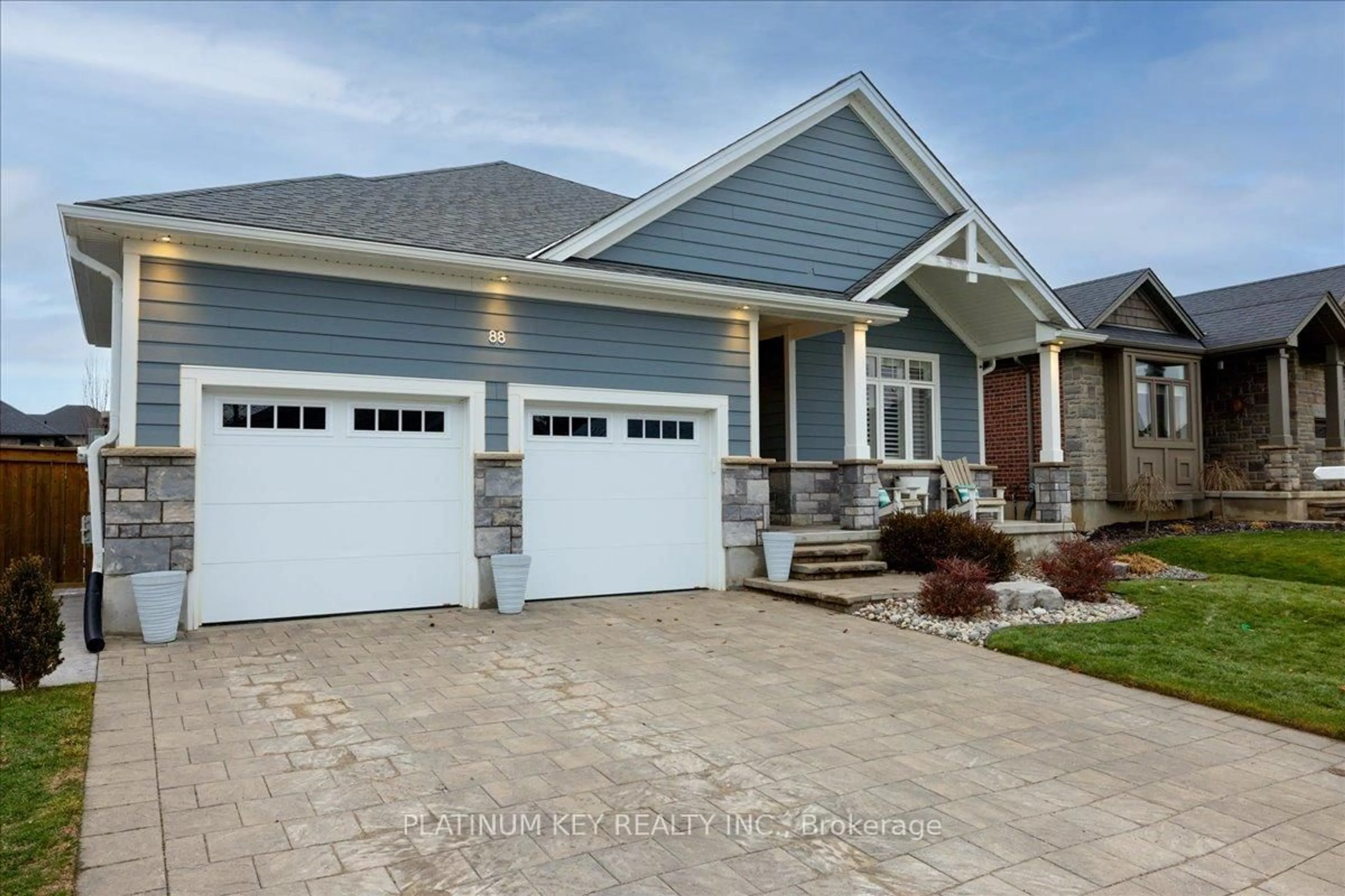 Home with vinyl exterior material, street for 88 Collins Way, Strathroy-Caradoc Ontario N7G 0G2