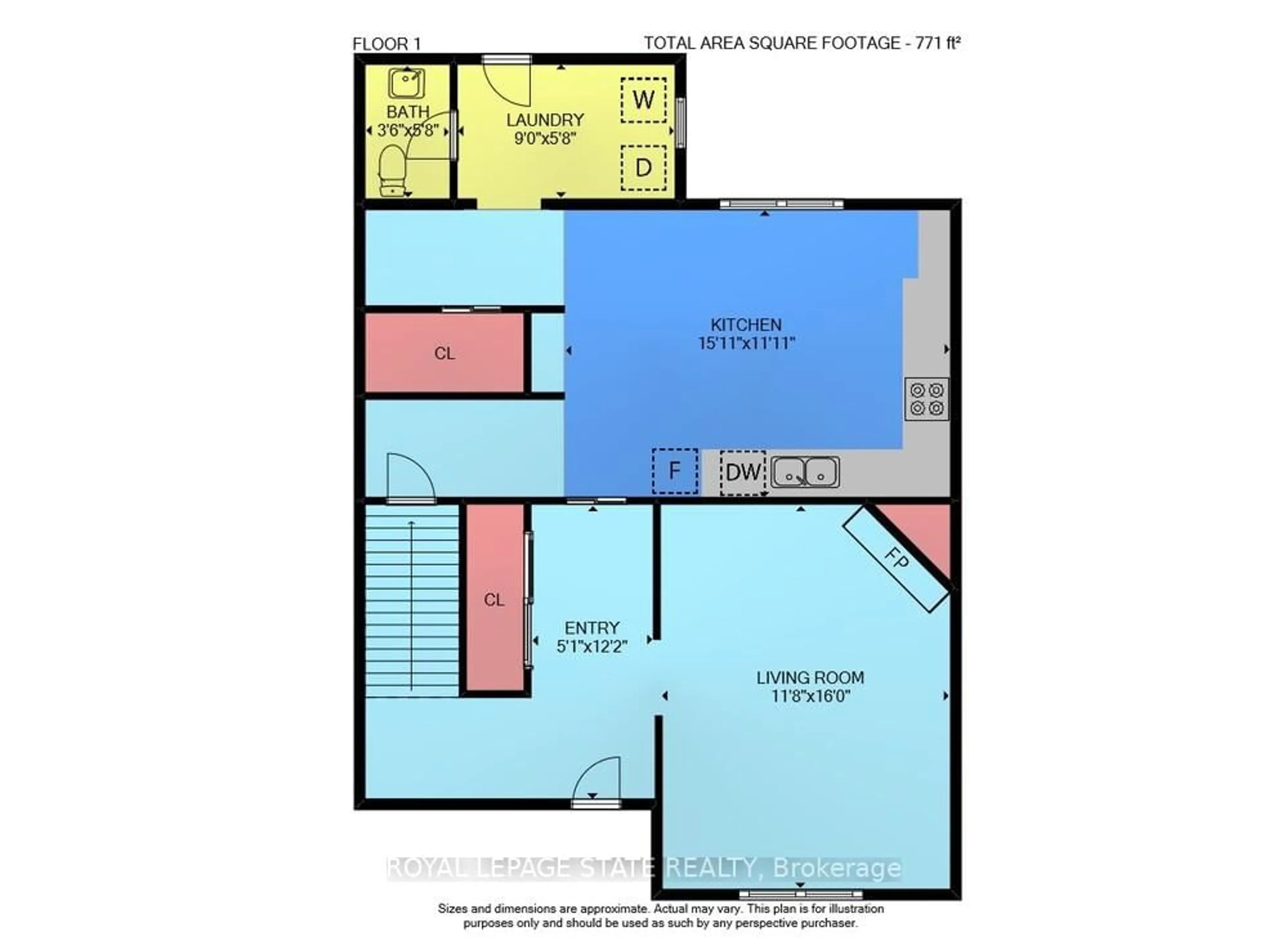 Floor plan for 283 Ivon Ave, Hamilton Ontario L8H 5T3