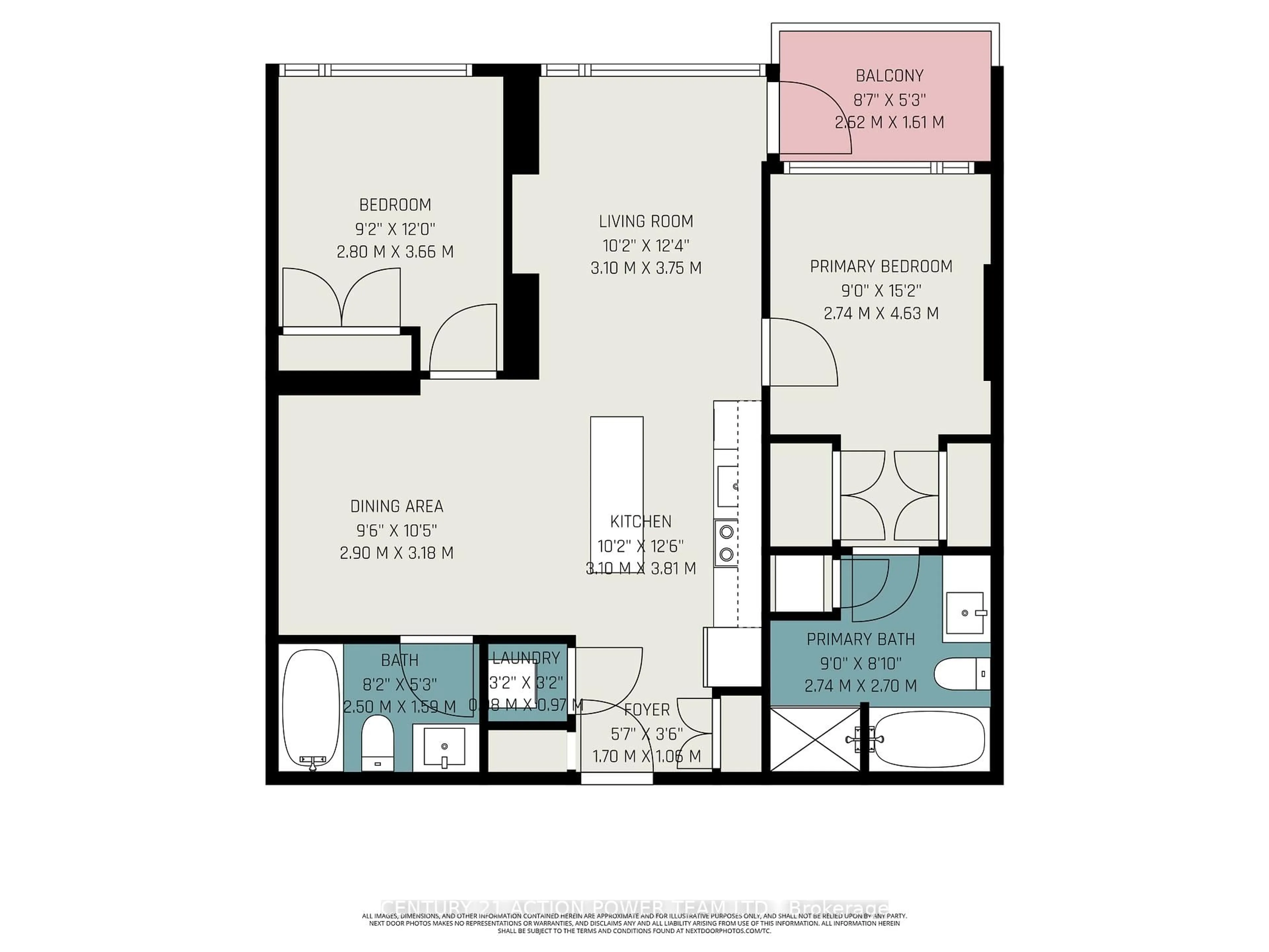 Floor plan for 238 Besserer St #1506, Ottawa Ontario K1N 6B1