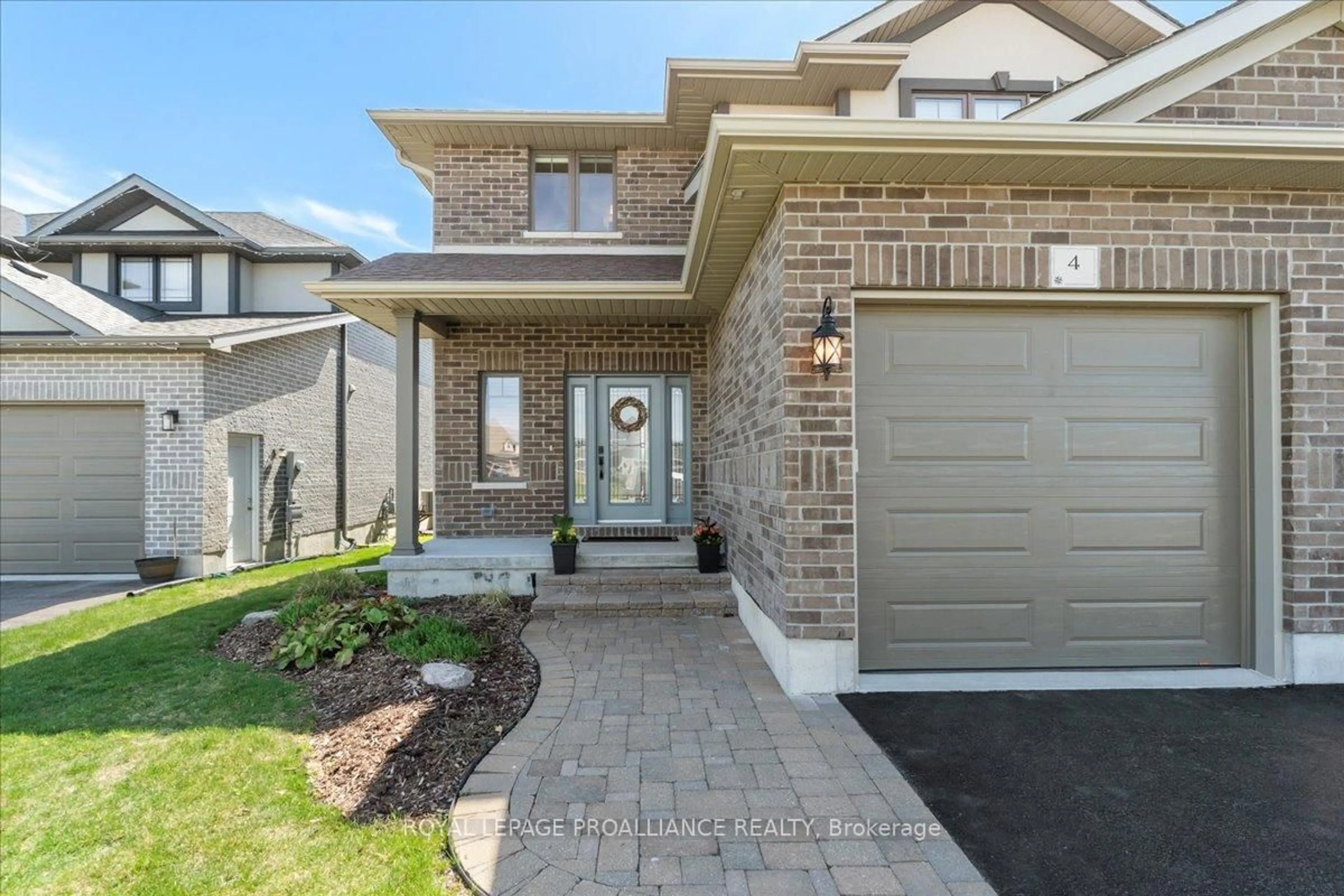 Home with brick exterior material, street for 4 Trinity Crt, Belleville Ontario K8N 0E7