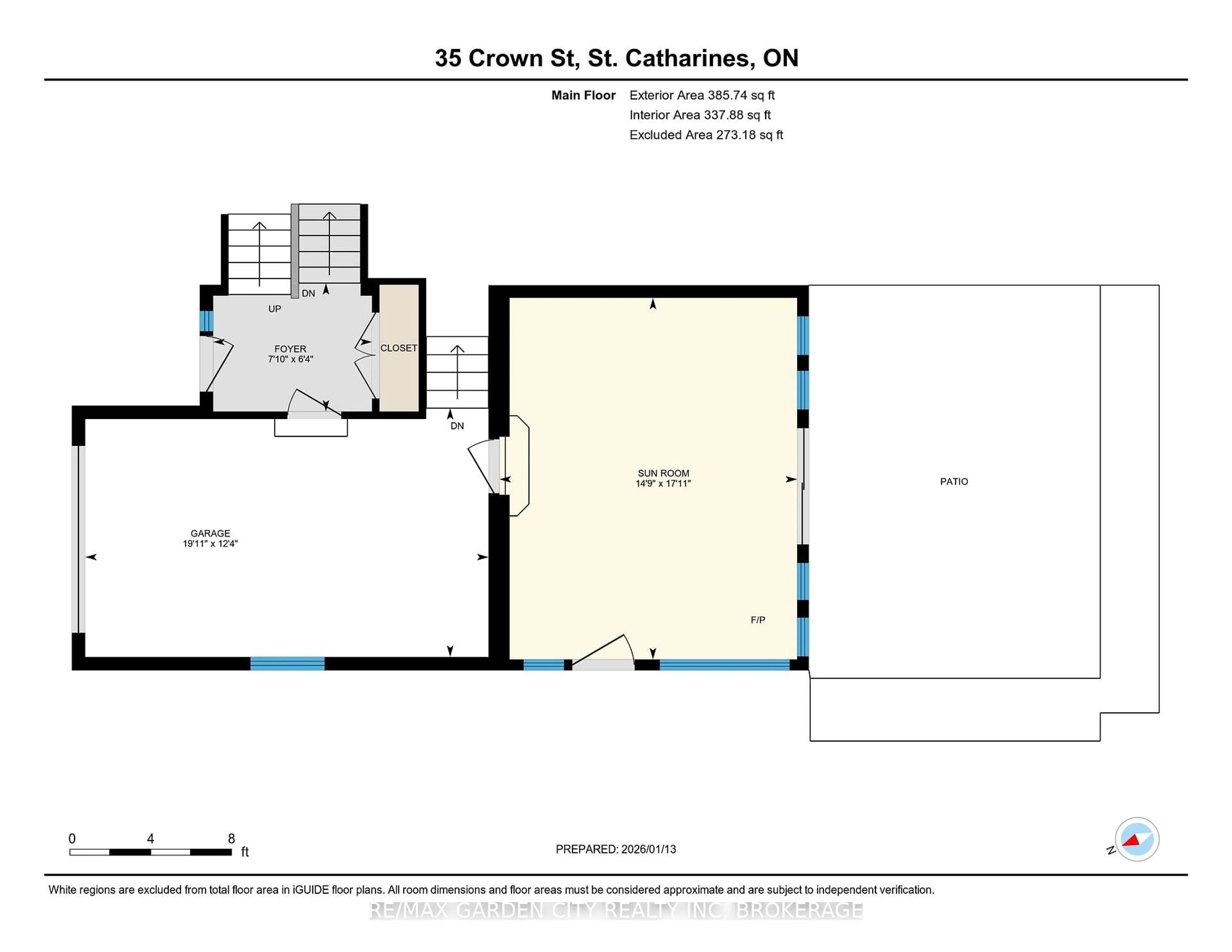 Floor plan for 35 Crown St, St. Catharines Ontario L2M 3L2