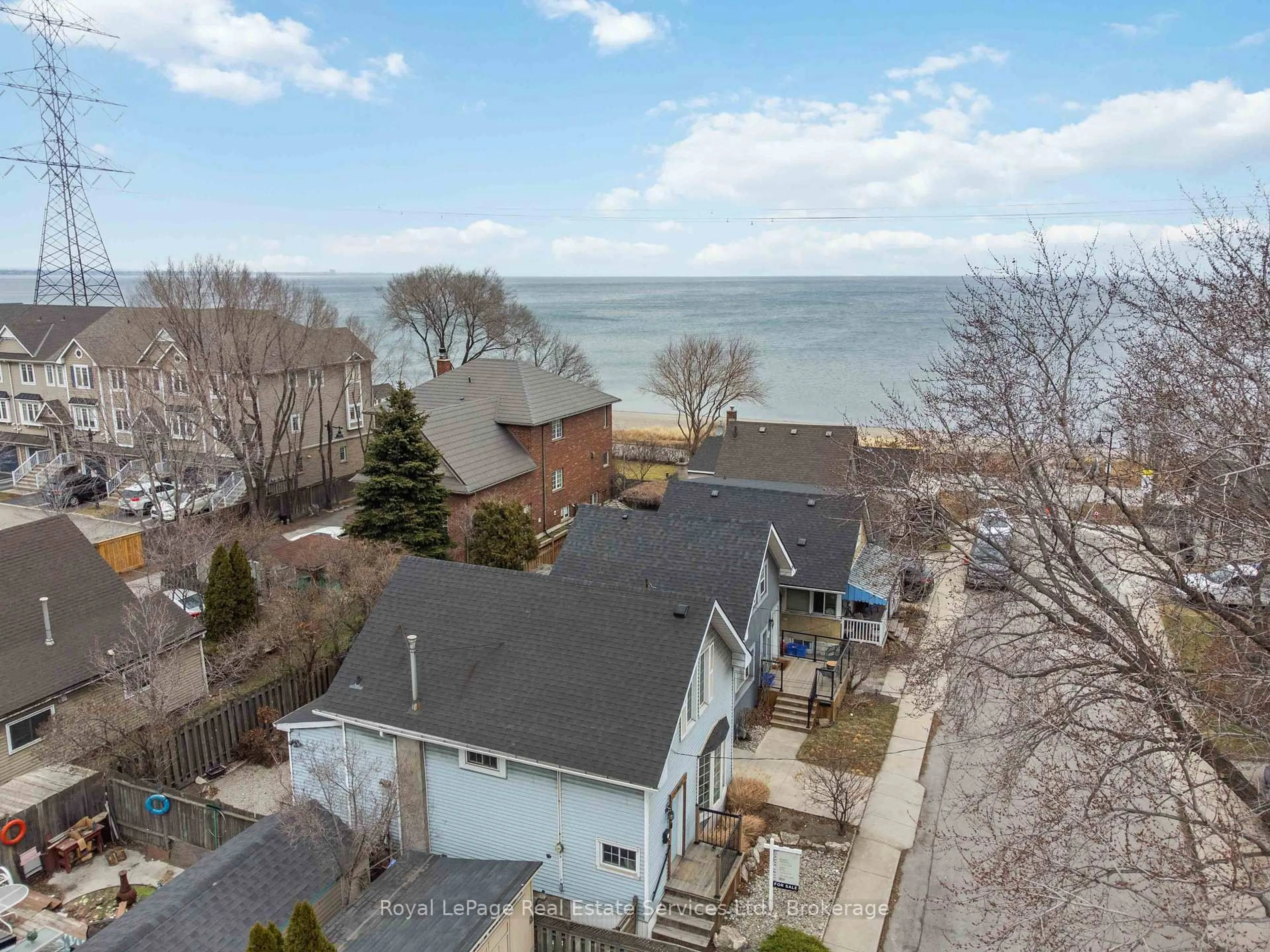 A pic from outside/outdoor area/front of a property/back of a property/a pic from drone, water/lake/river/ocean view for 1 Mareve Ave, Hamilton Ontario L8H 7A7