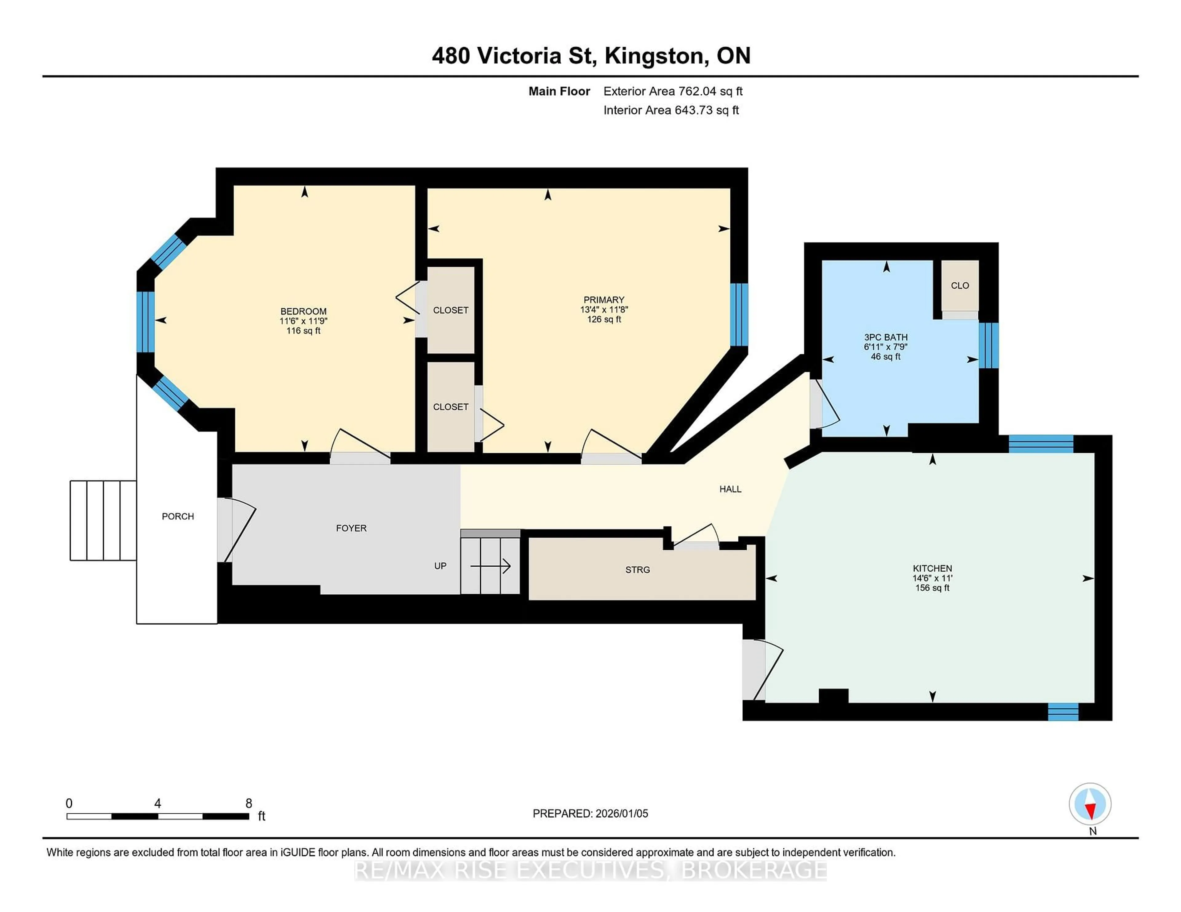 Floor plan for 480 Victoria St, Kingston Ontario K7L 3Z7