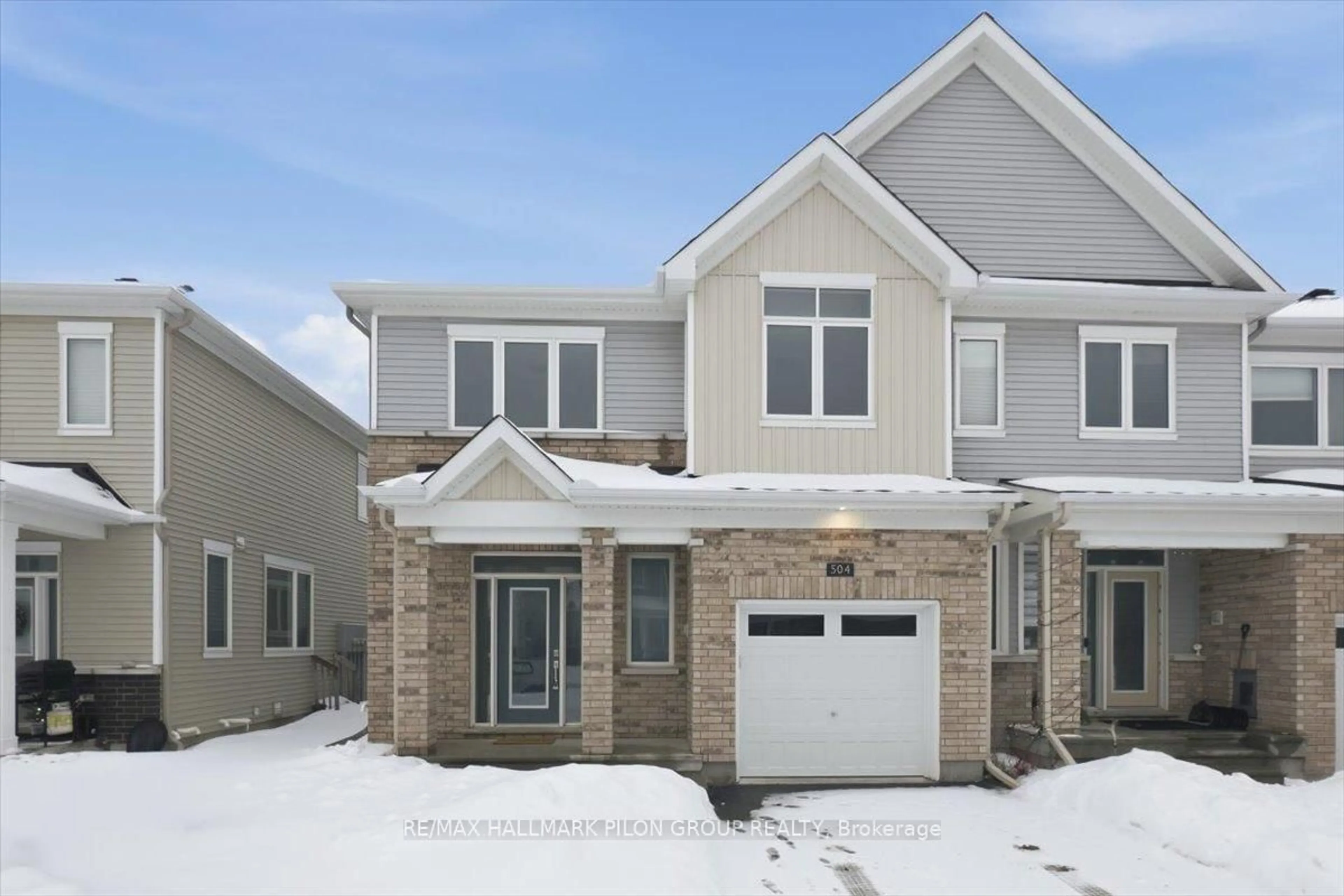 Home with brick exterior material, street for 504 Loury Row, Ottawa Ontario K1W 0M5