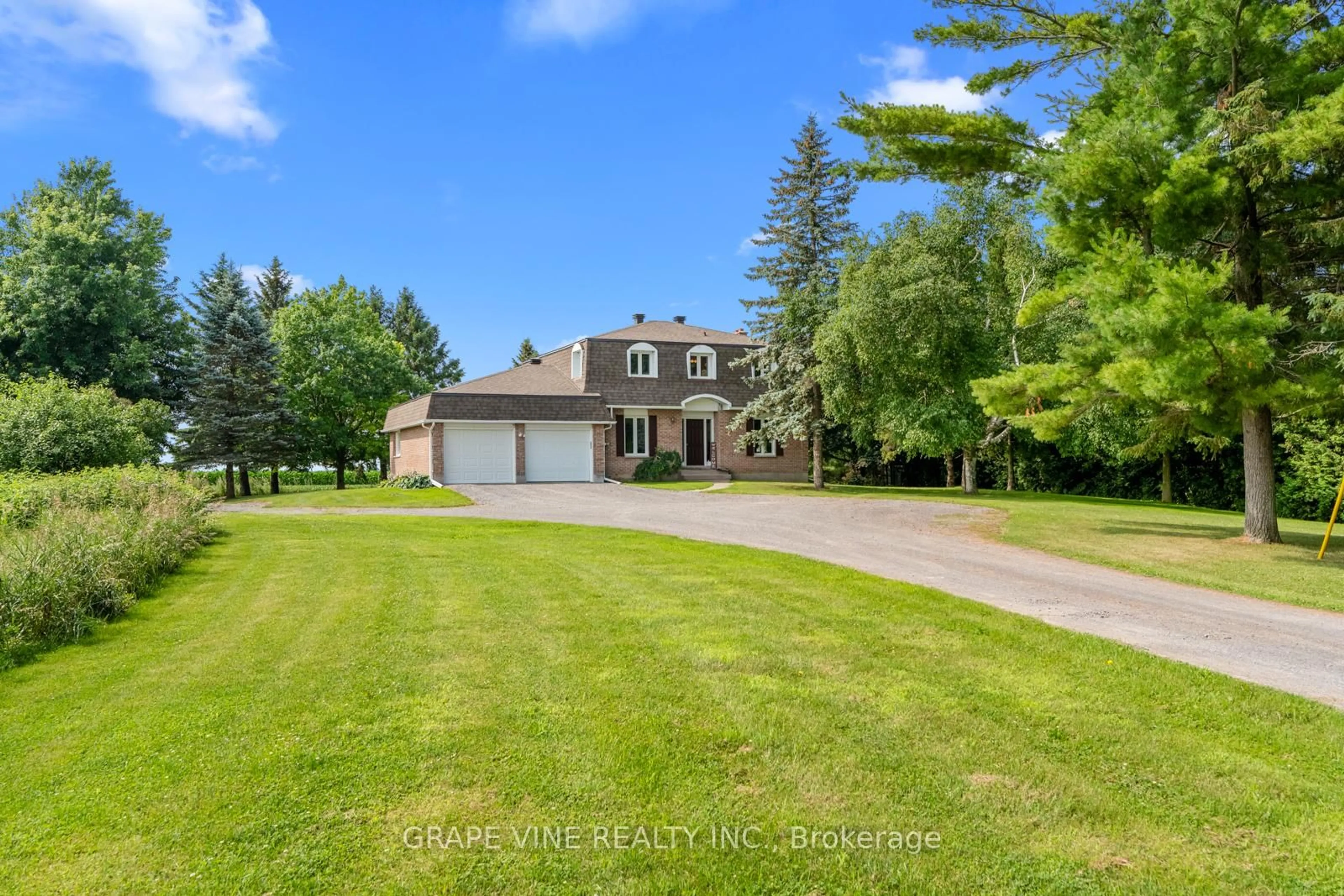 A pic from outside/outdoor area/front of a property/back of a property/a pic from drone, water/lake/river/ocean view for 5073 Rushmore Rd, Richmond Ontario K0A 2Z0