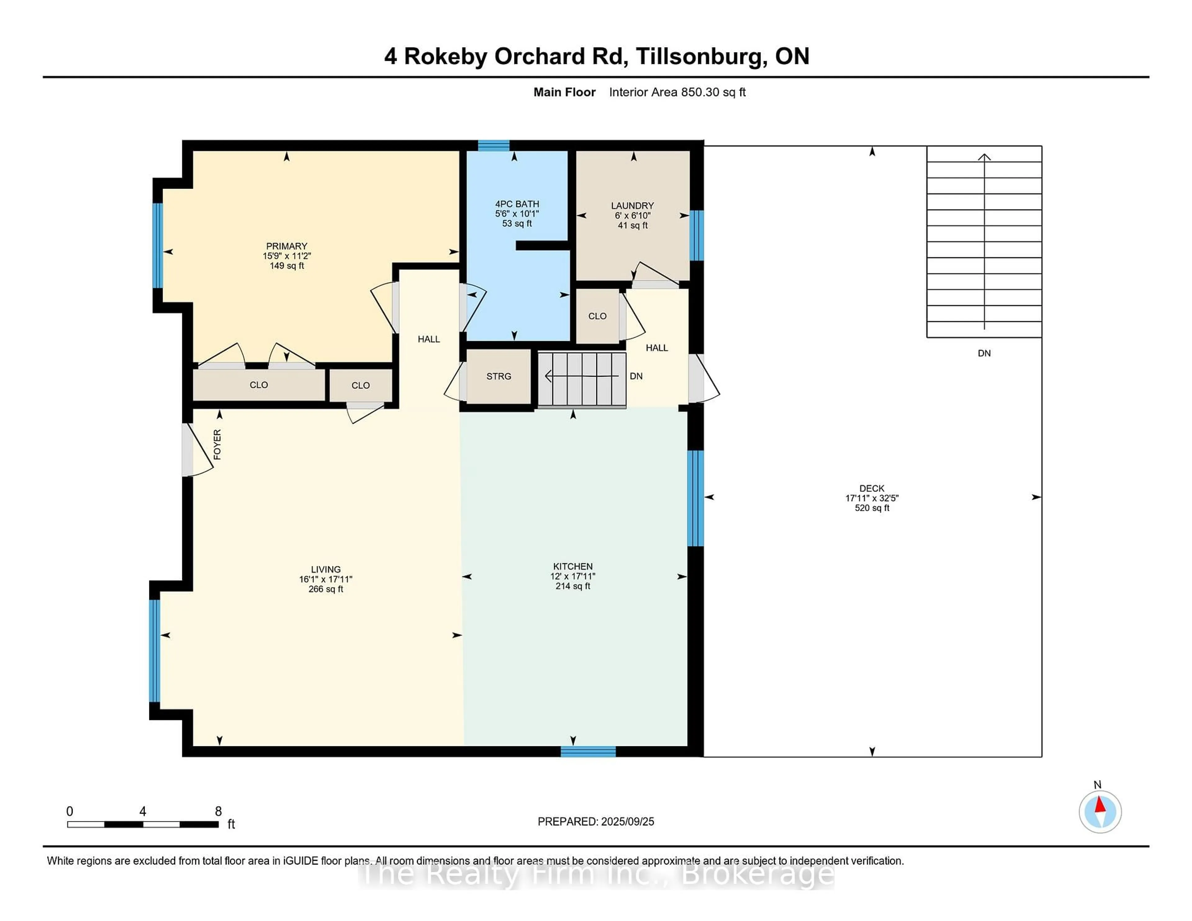 Floor plan for 4 Rokeby Sdrd, Norfolk Ontario N4G 4G7