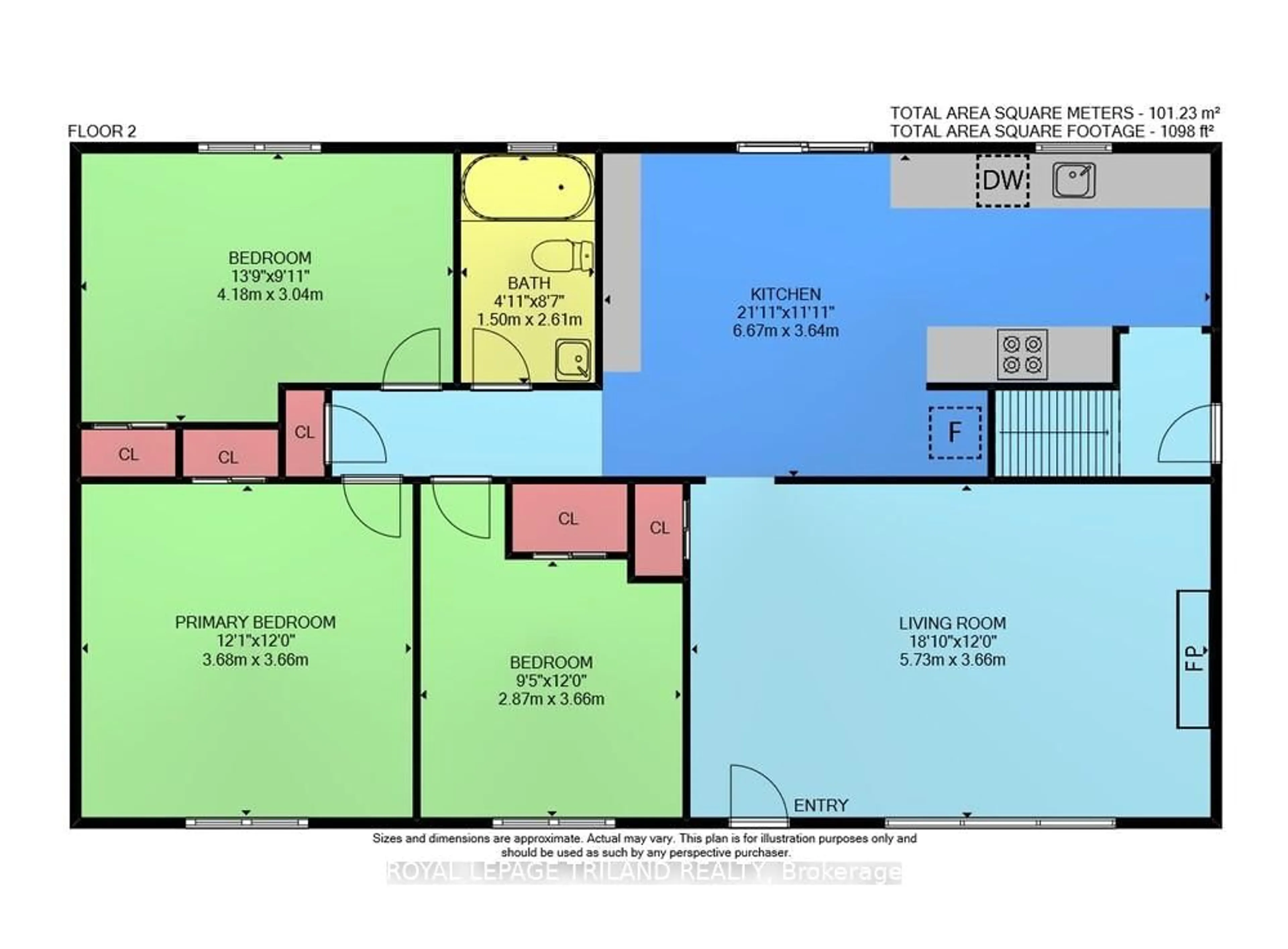 Floor plan for 133 Delaware St, Middlesex Centre Ontario N0L 1R0