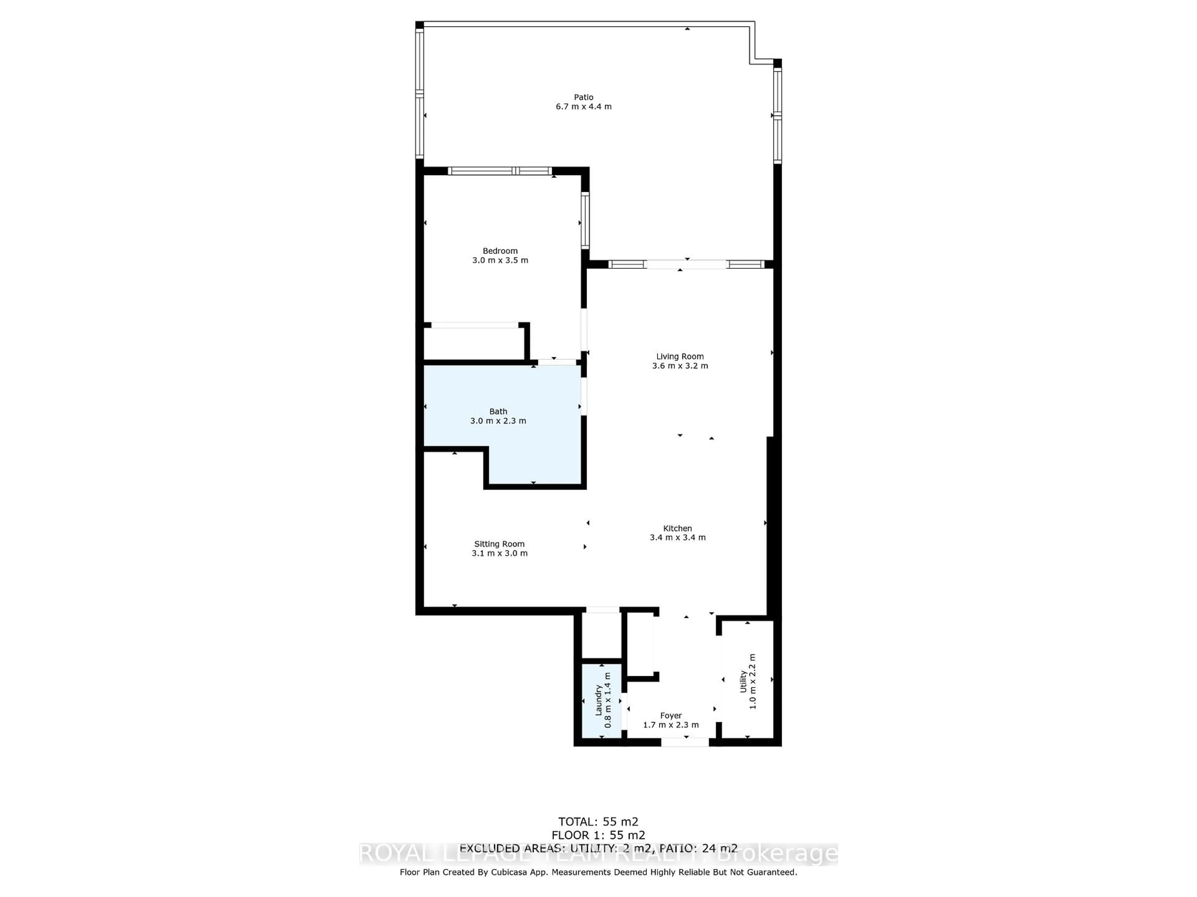 Floor plan for 280 Herzberg Rd #105, Ottawa Ontario K2K 0N8