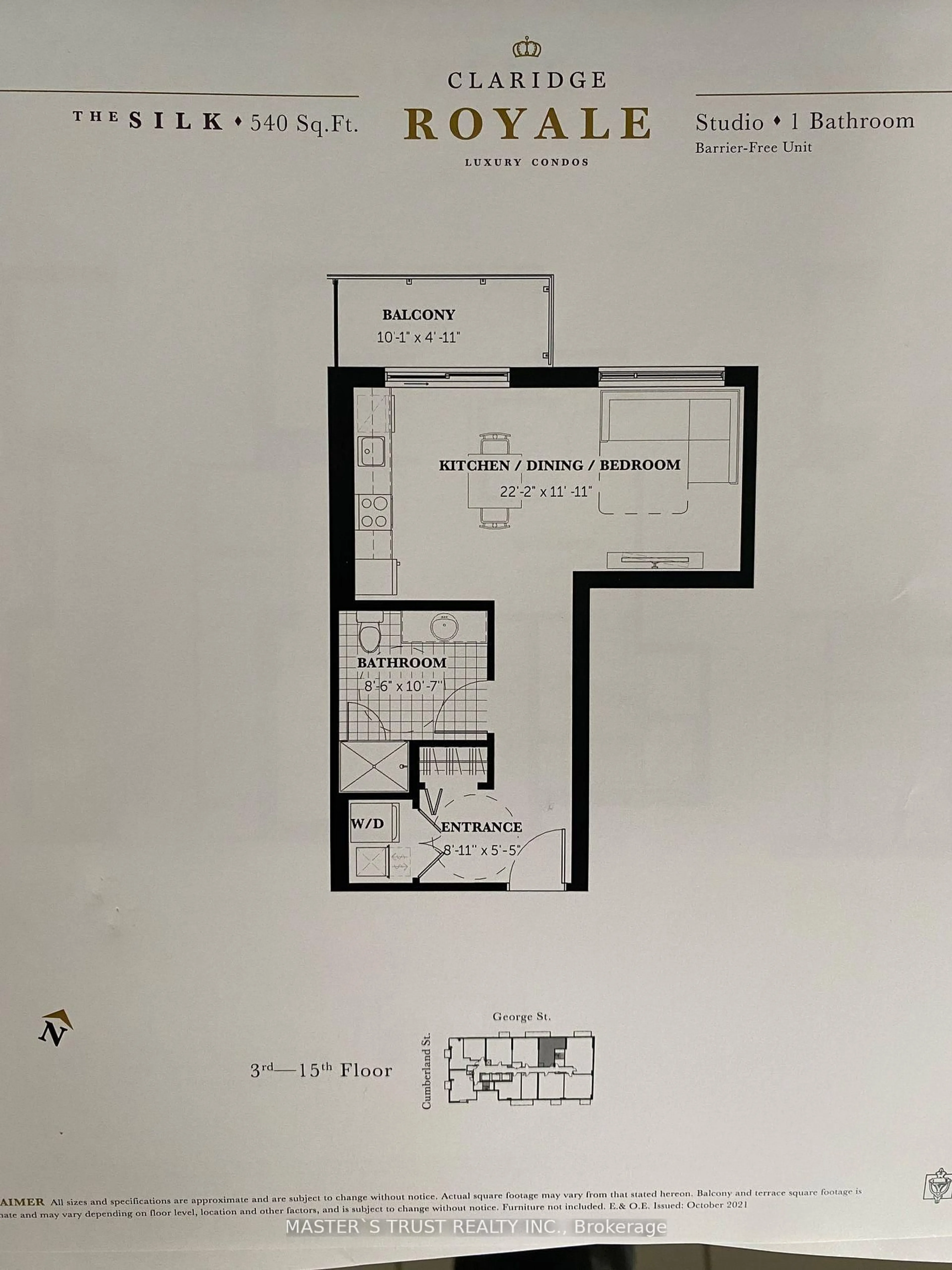 Floor plan for 180 George St, Ottawa Ontario K1N 0G8