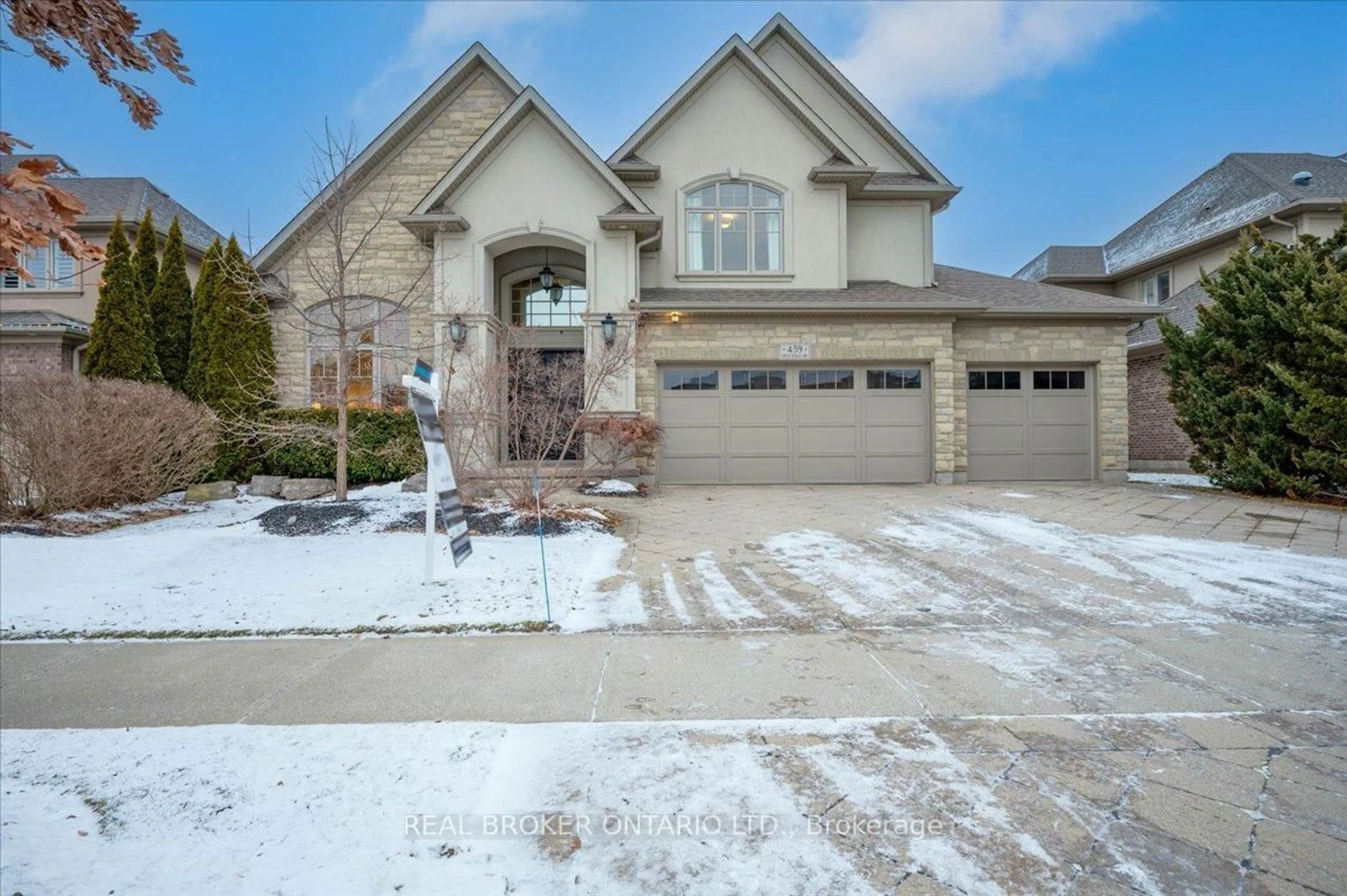 Home with brick exterior material, street for 459 Deer Ridge Dr, Kitchener Ontario N2P 0A7