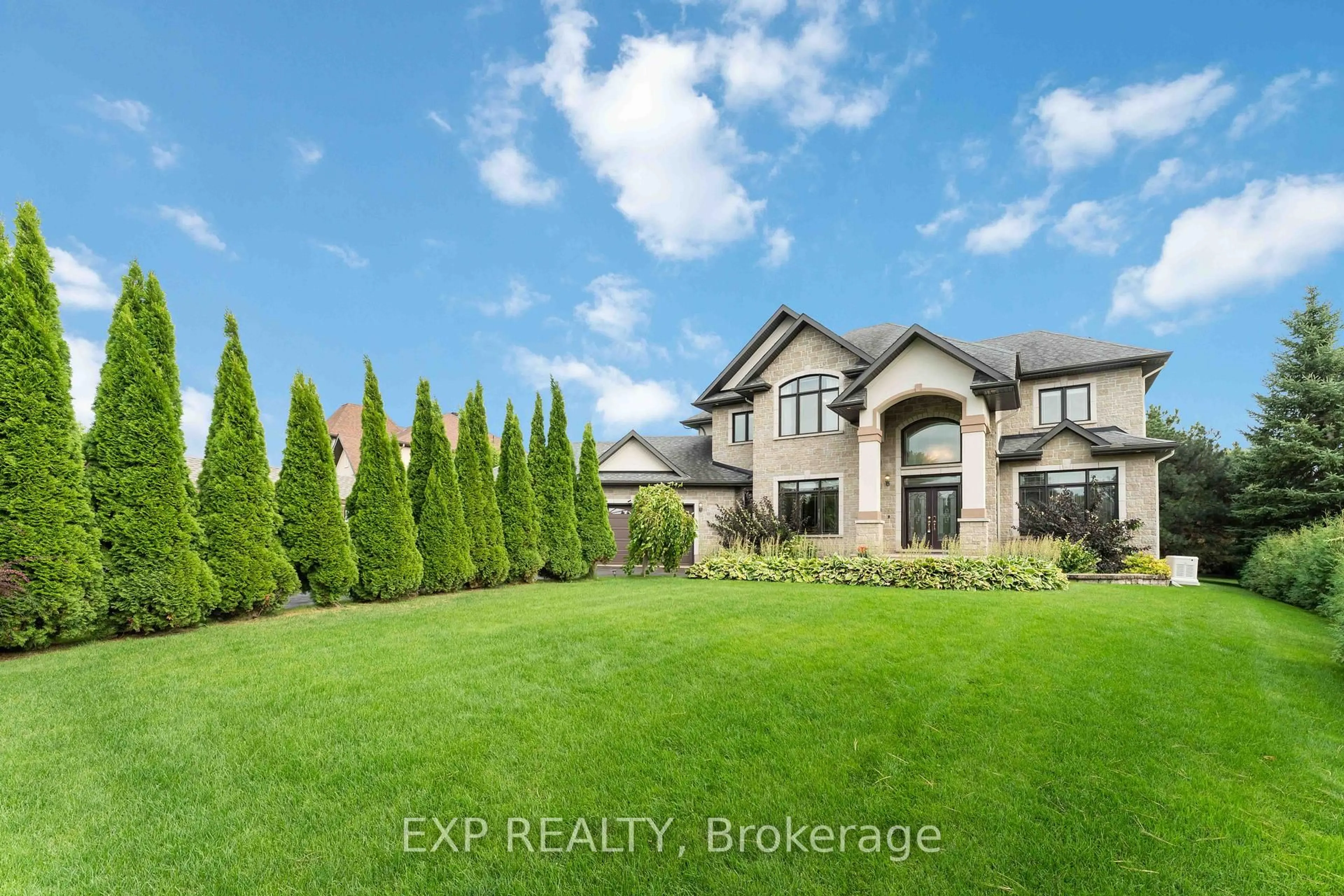 A pic from outside/outdoor area/front of a property/back of a property/a pic from drone, unknown for 6984 LAKES PARK Dr, Greely Ontario K4P 1P1