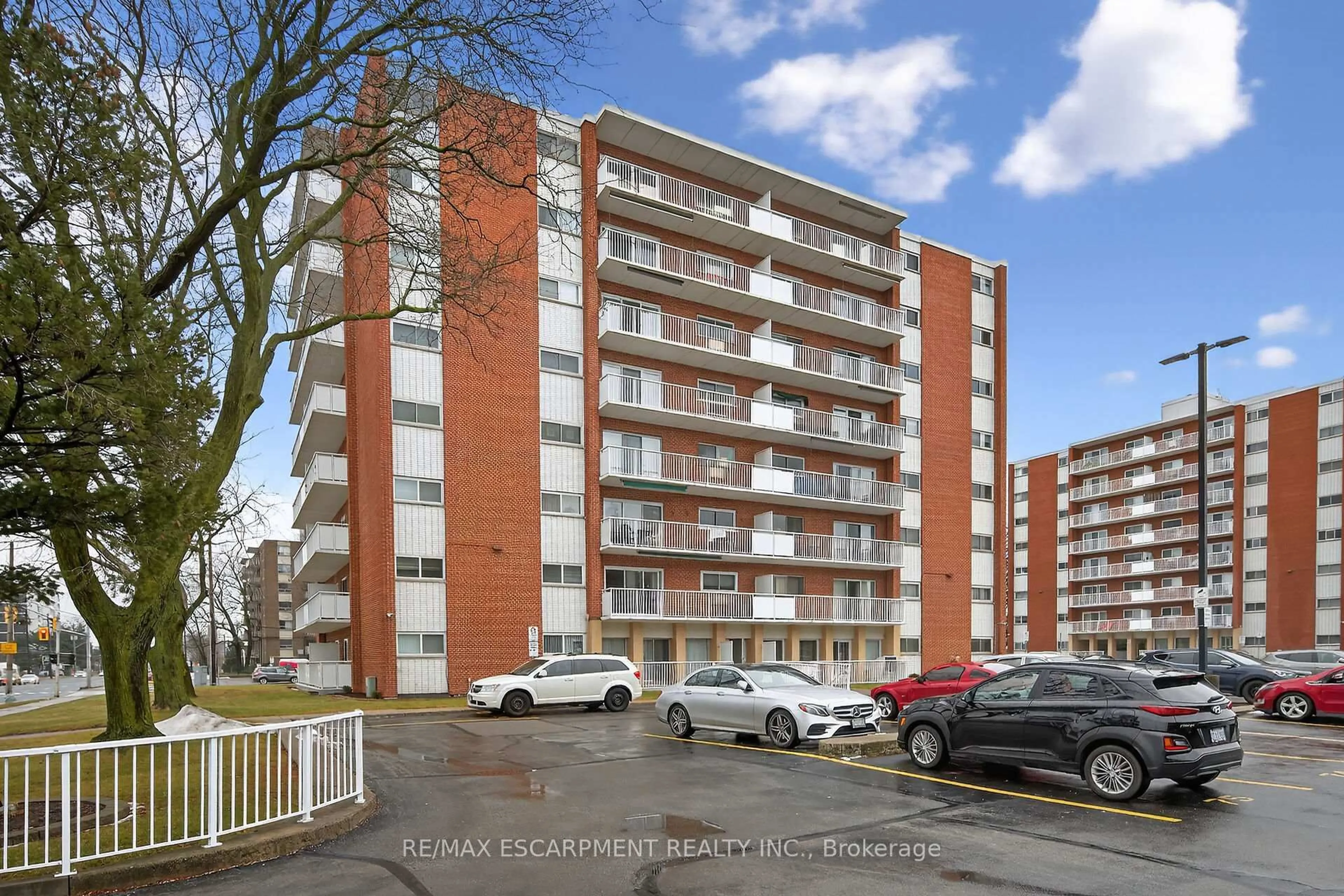 Balcony in the apartment, street for 8 Woodman Dr #601, Hamilton Ontario L8K 4C9