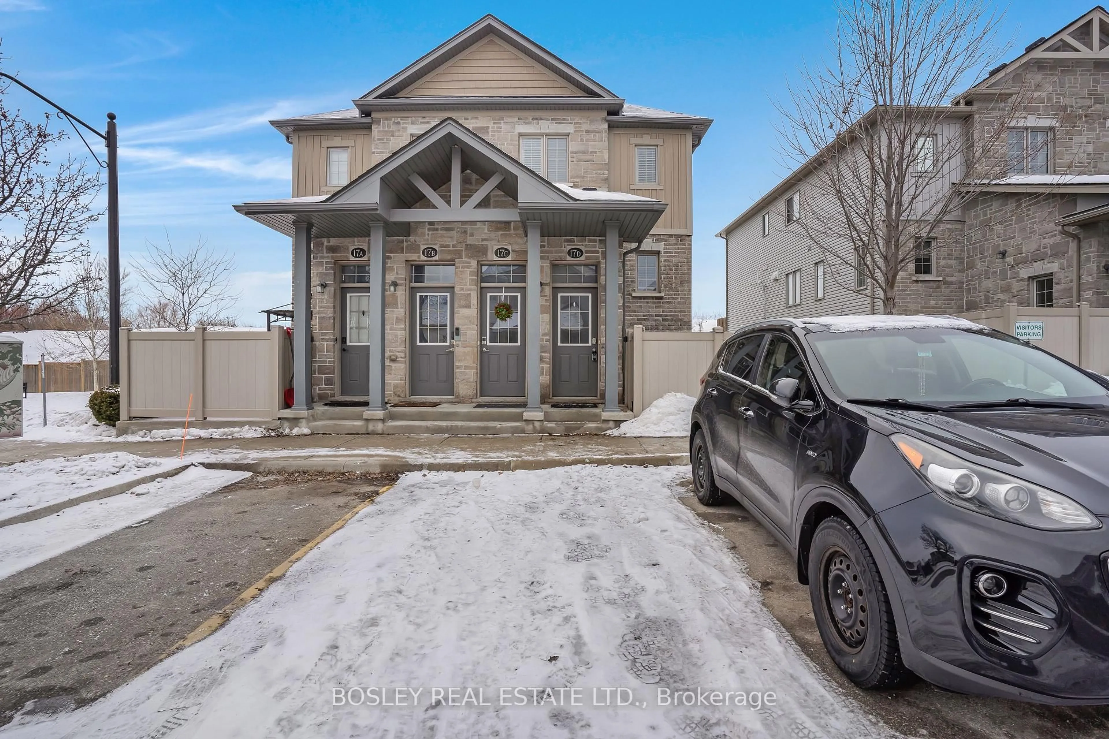 A pic from outside/outdoor area/front of a property/back of a property/a pic from drone, street for 388 Old Huron Rd #17D, Kitchener Ontario N2R 0J5