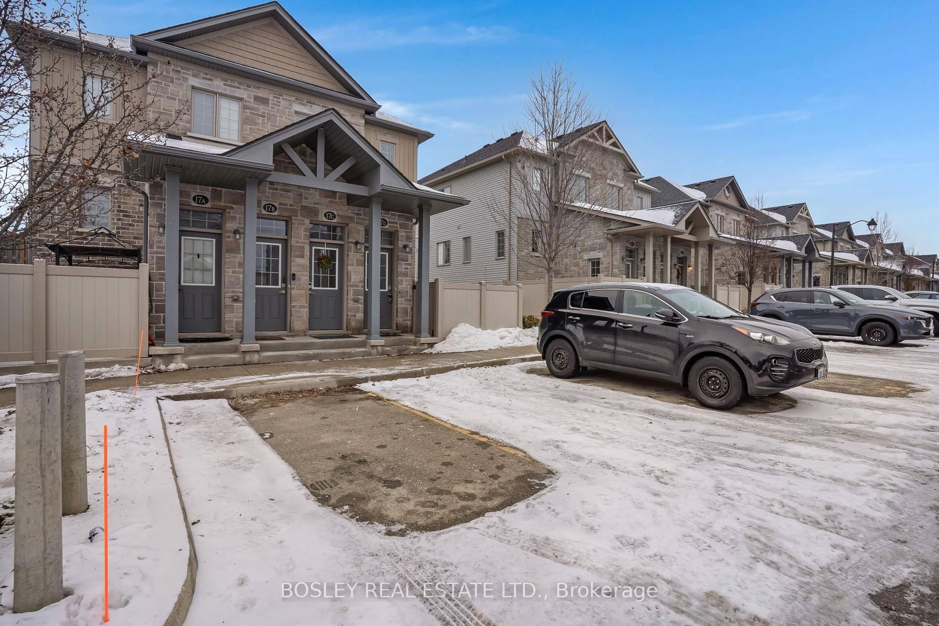 A pic from outside/outdoor area/front of a property/back of a property/a pic from drone, street for 388 Old Huron Rd #17D, Kitchener Ontario N2R 0J5