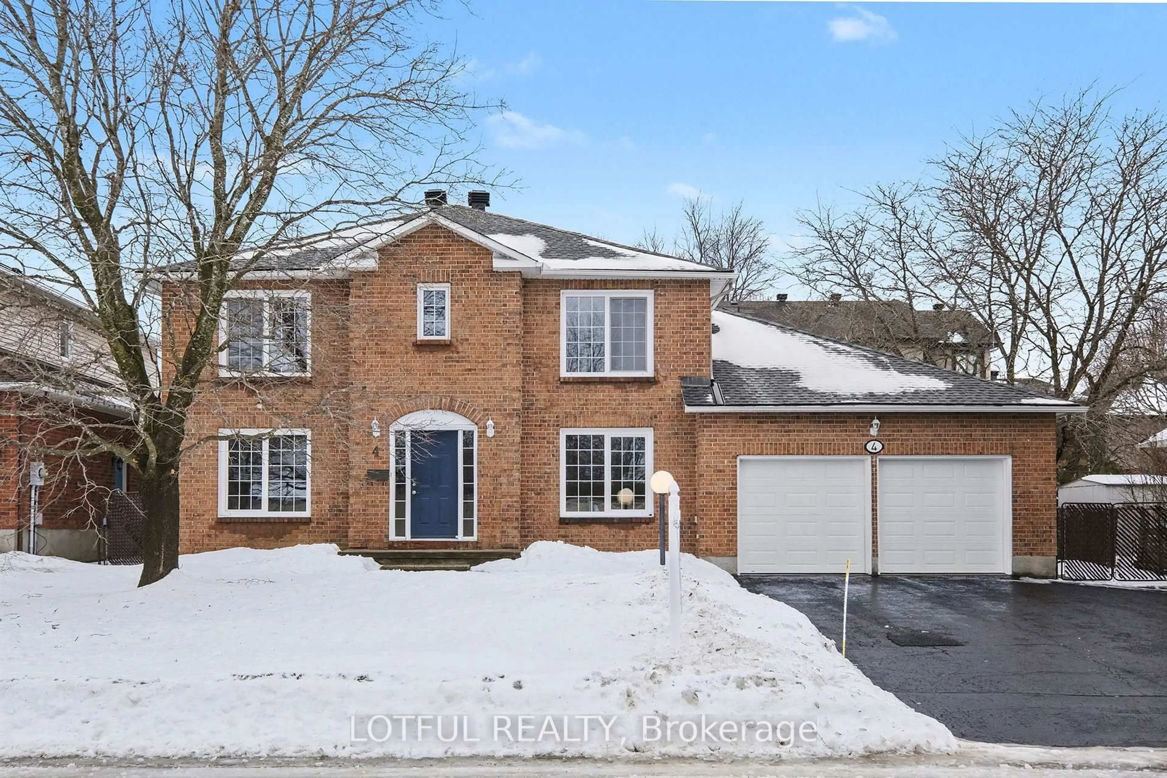 Home with brick exterior material, street for 4 Spindle Way, Stittsville Ontario K2S 1J4