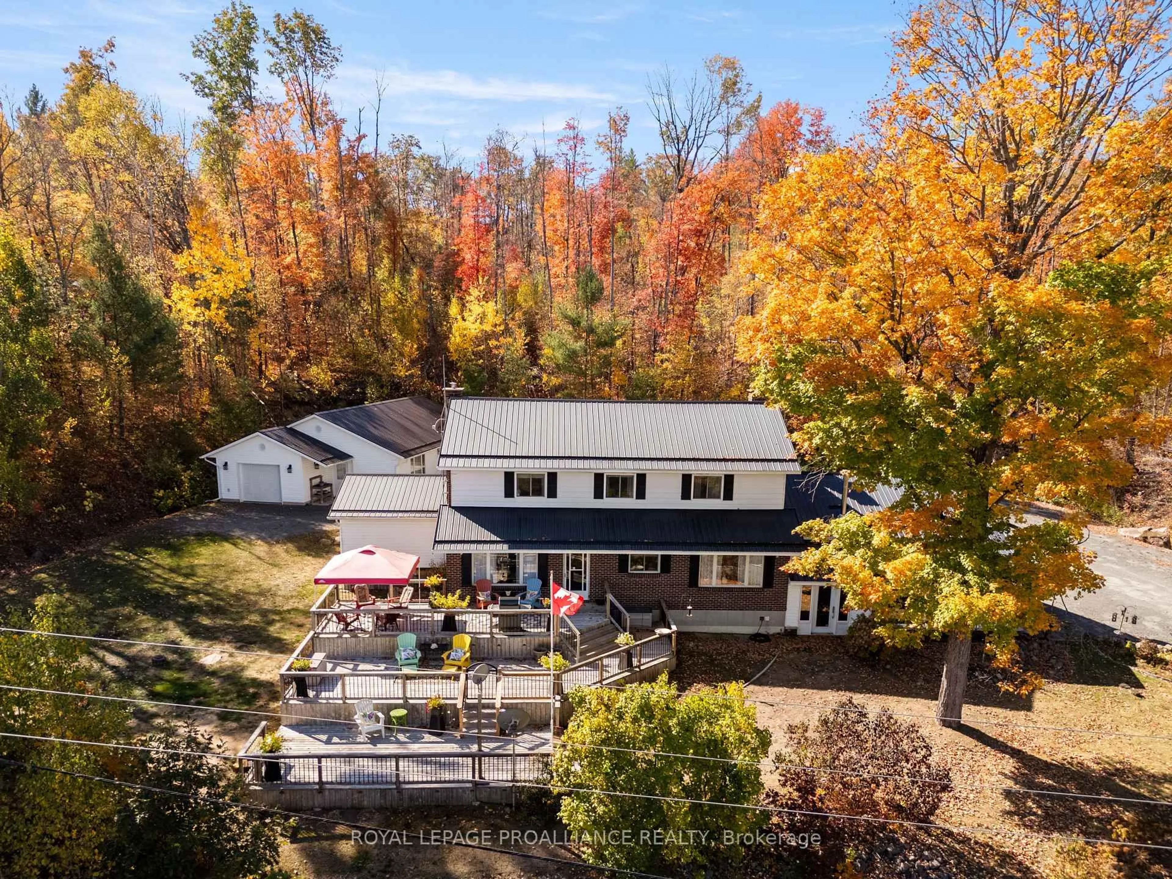 A pic from outside/outdoor area/front of a property/back of a property/a pic from drone, unknown for 17276 Highway 41, Cloyne Ontario K0H 1K0