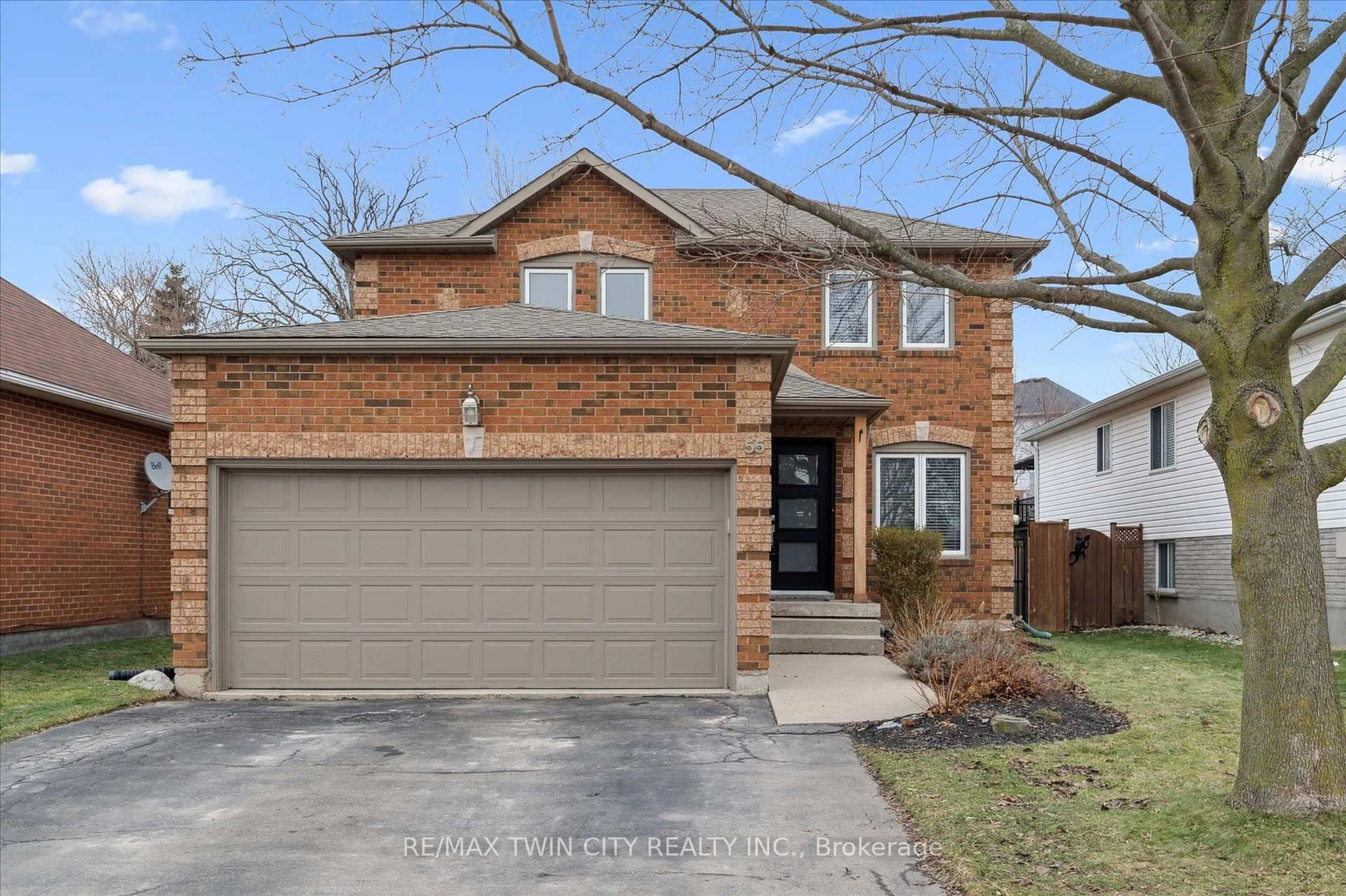Home with brick exterior material, street for 55 Enfield Dr, Cambridge Ontario N1P 1B5