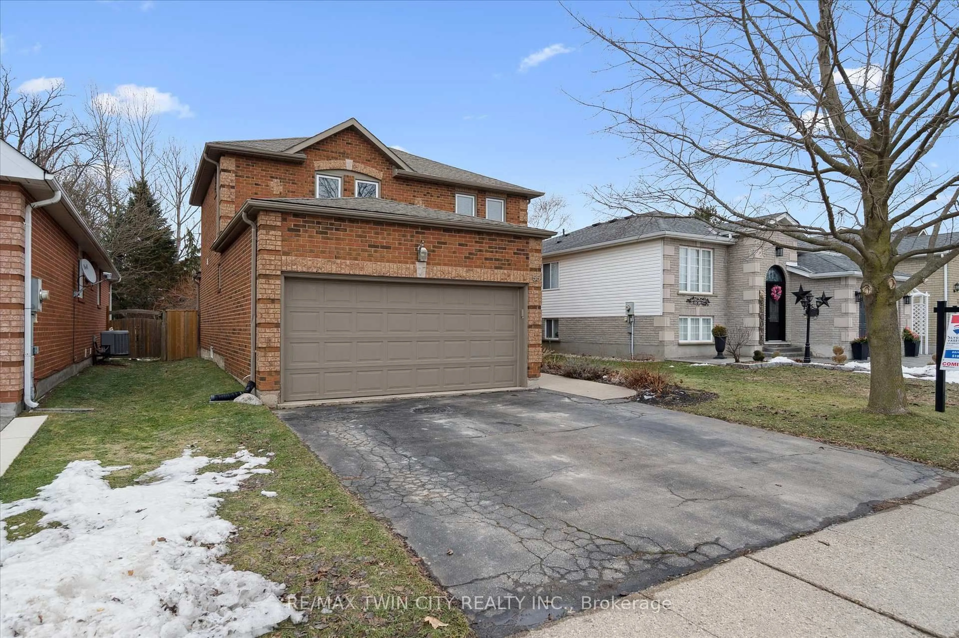 Home with brick exterior material, street for 55 Enfield Dr, Cambridge Ontario N1P 1B5