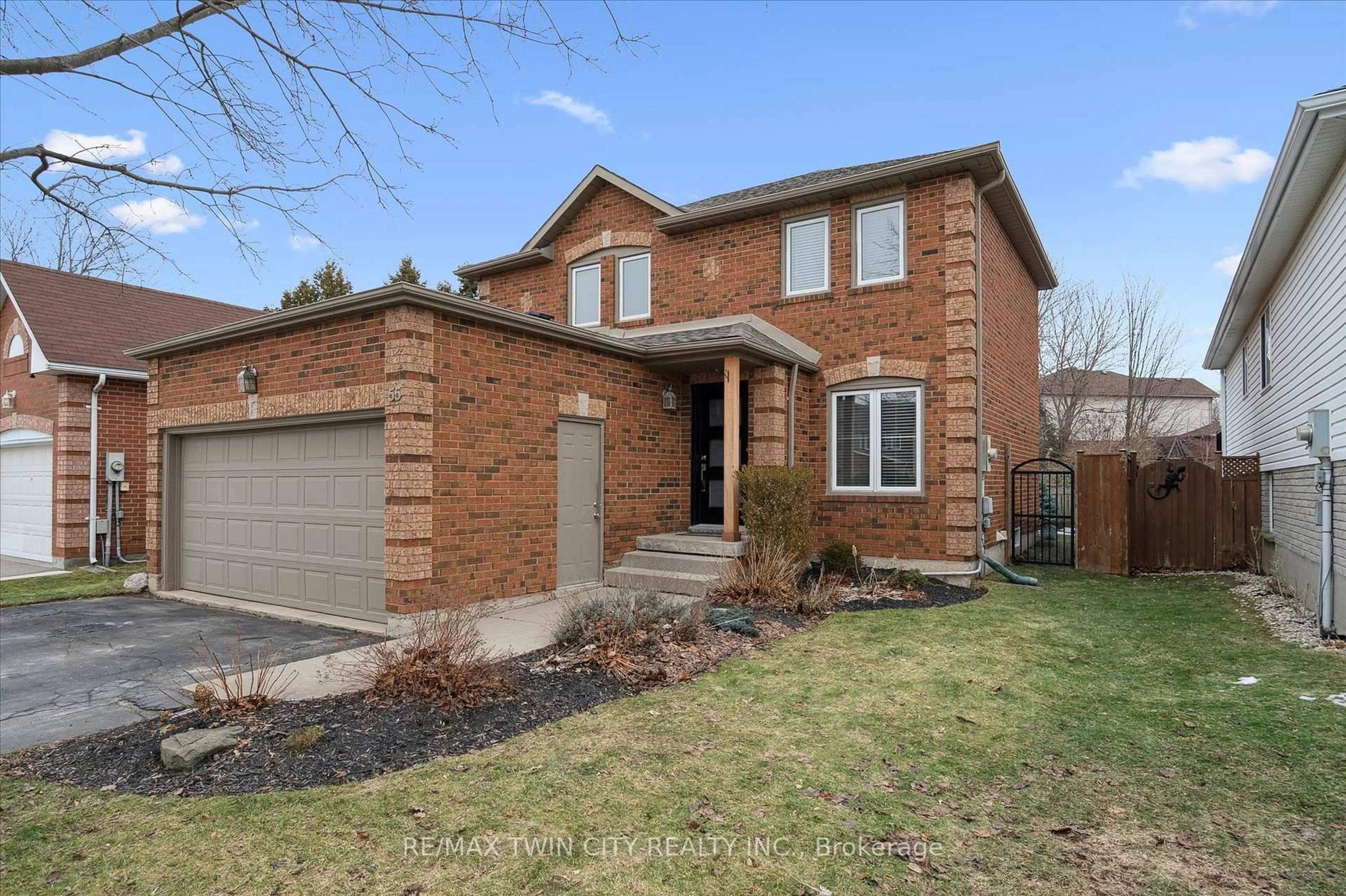 Home with brick exterior material, street for 55 Enfield Dr, Cambridge Ontario N1P 1B5