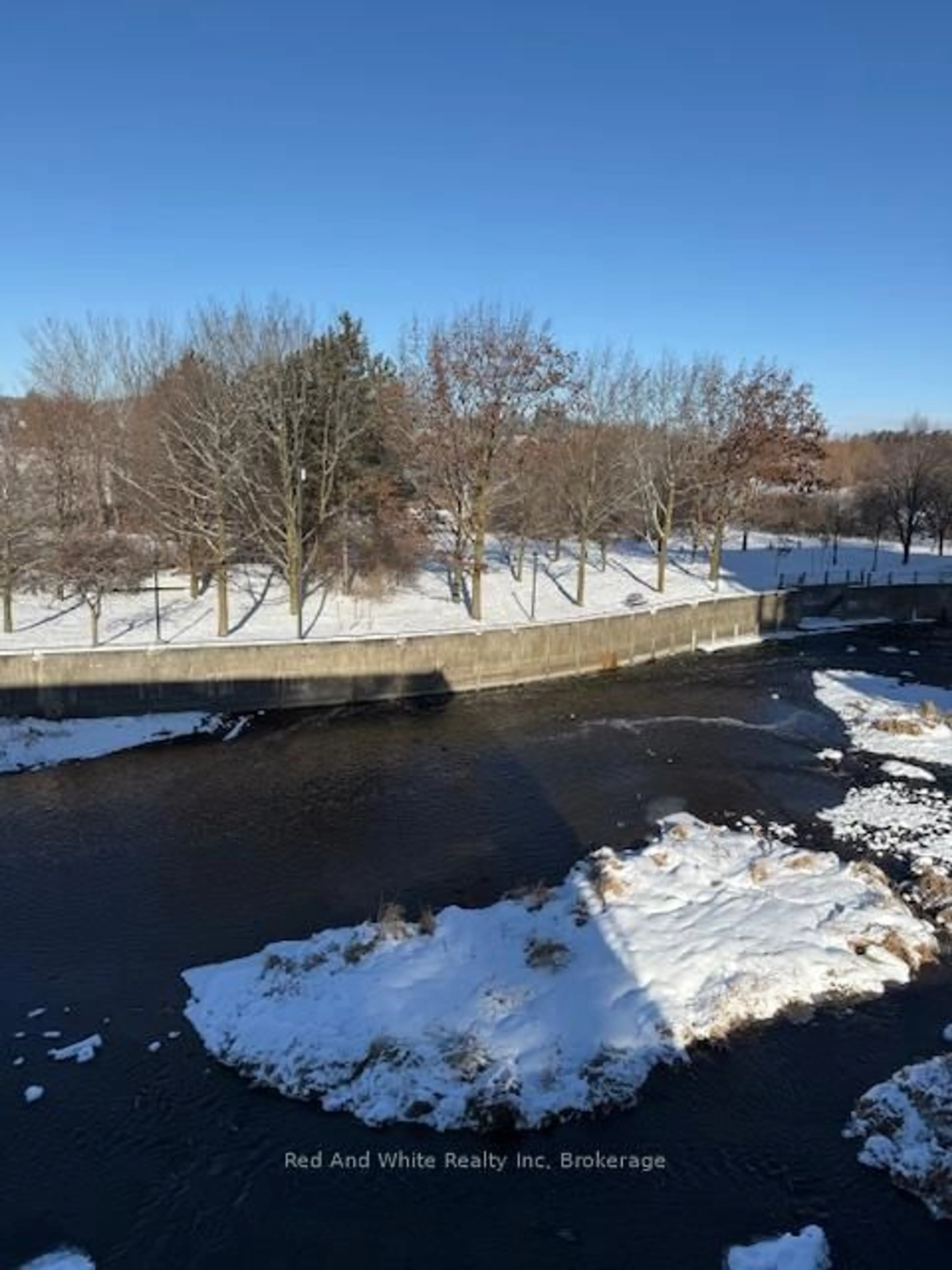 A pic from outside/outdoor area/front of a property/back of a property/a pic from drone, water/lake/river/ocean view for 19 GUELPH Ave #308, Cambridge Ontario N3C 1A2