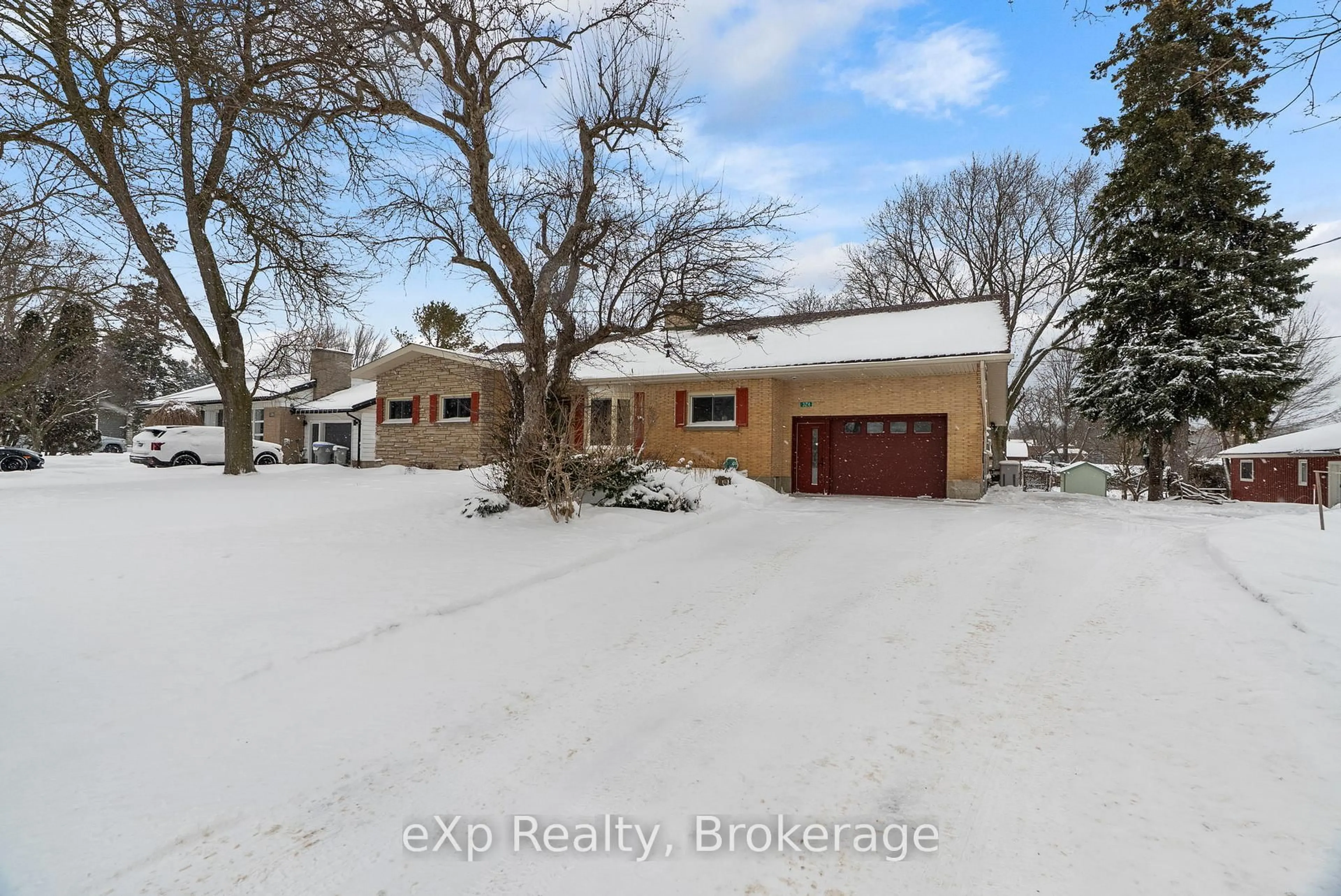 A pic from outside/outdoor area/front of a property/back of a property/a pic from drone, water/lake/river/ocean view for 324 Huron Rd, Perth South Ontario N0K 1X0