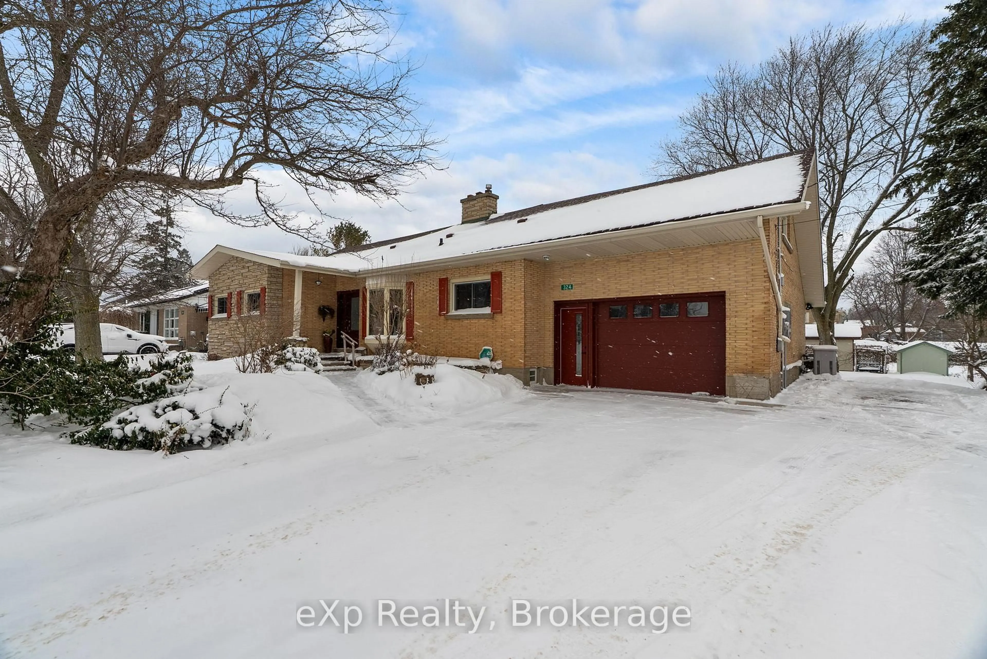 A pic from outside/outdoor area/front of a property/back of a property/a pic from drone, street for 324 Huron Rd, Perth South Ontario N0K 1X0