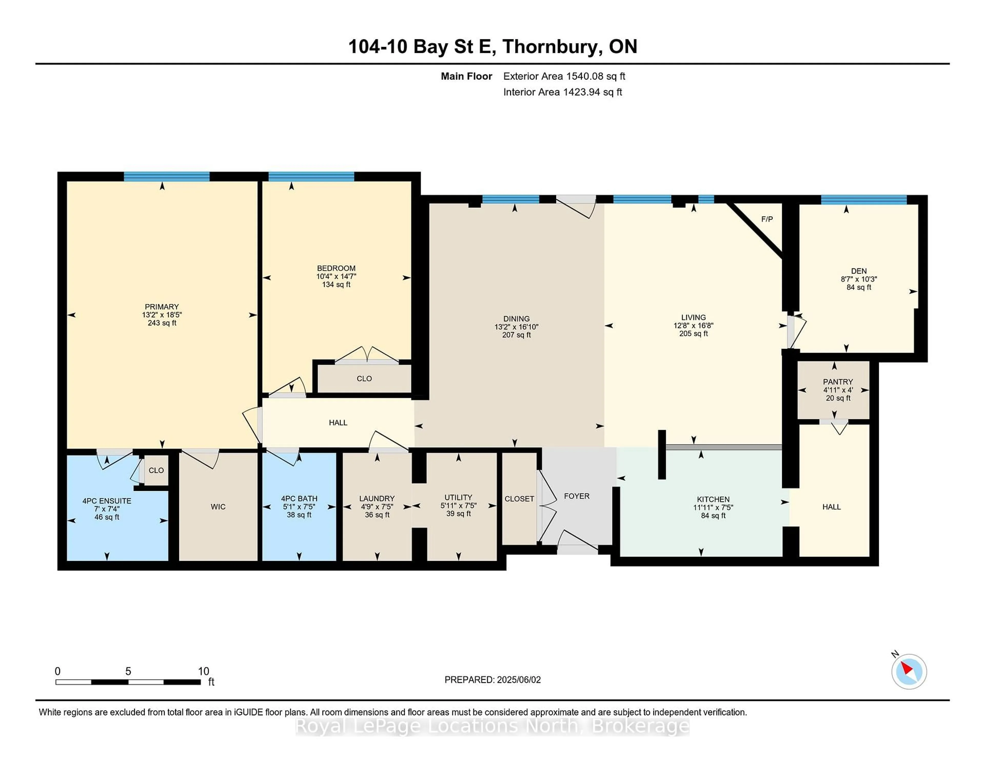 Floor plan for 10 Bay St #104, Blue Mountains Ontario N0H 2P0