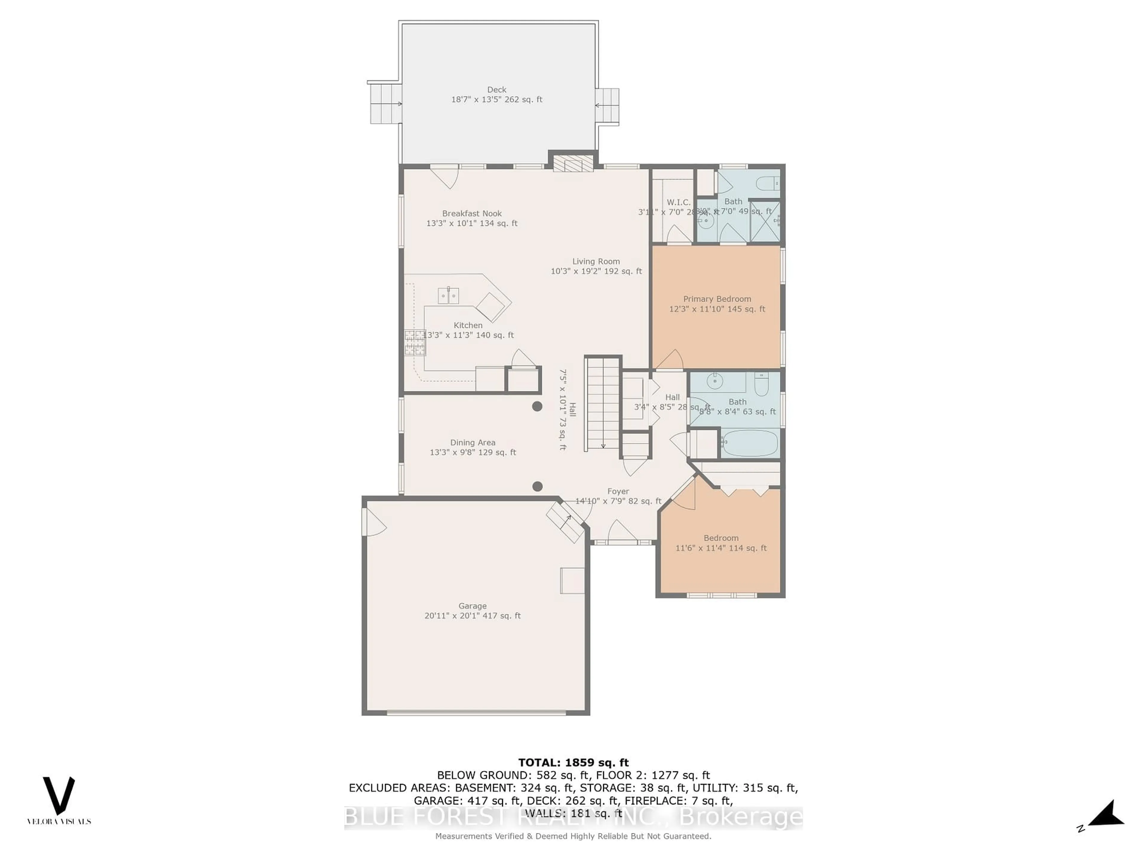 Floor plan for 86 Calvert Lane, Middlesex Centre Ontario N0M 2A0