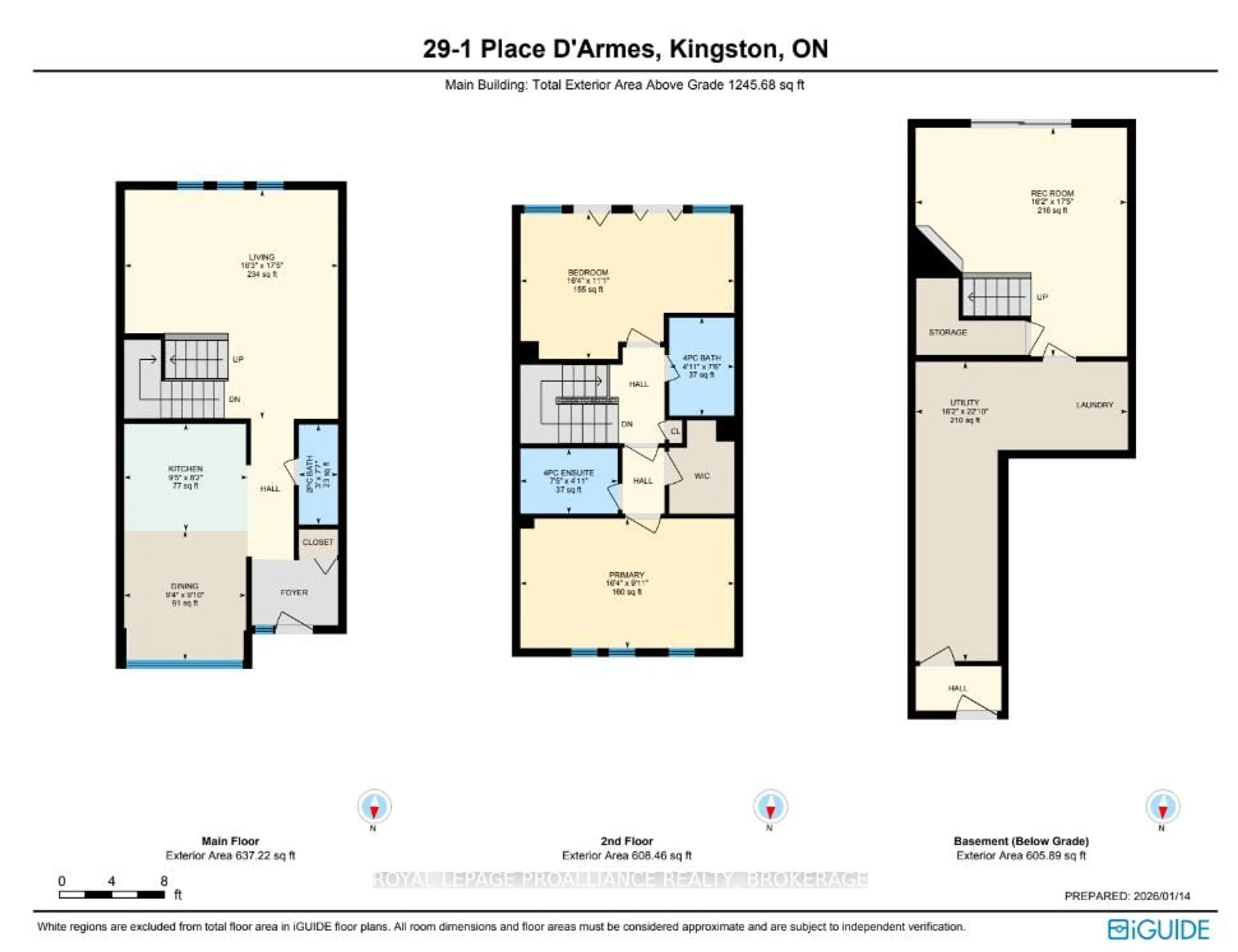 Floor plan for 1 Place D'armes #29, Kingston Ontario K7K 6R9