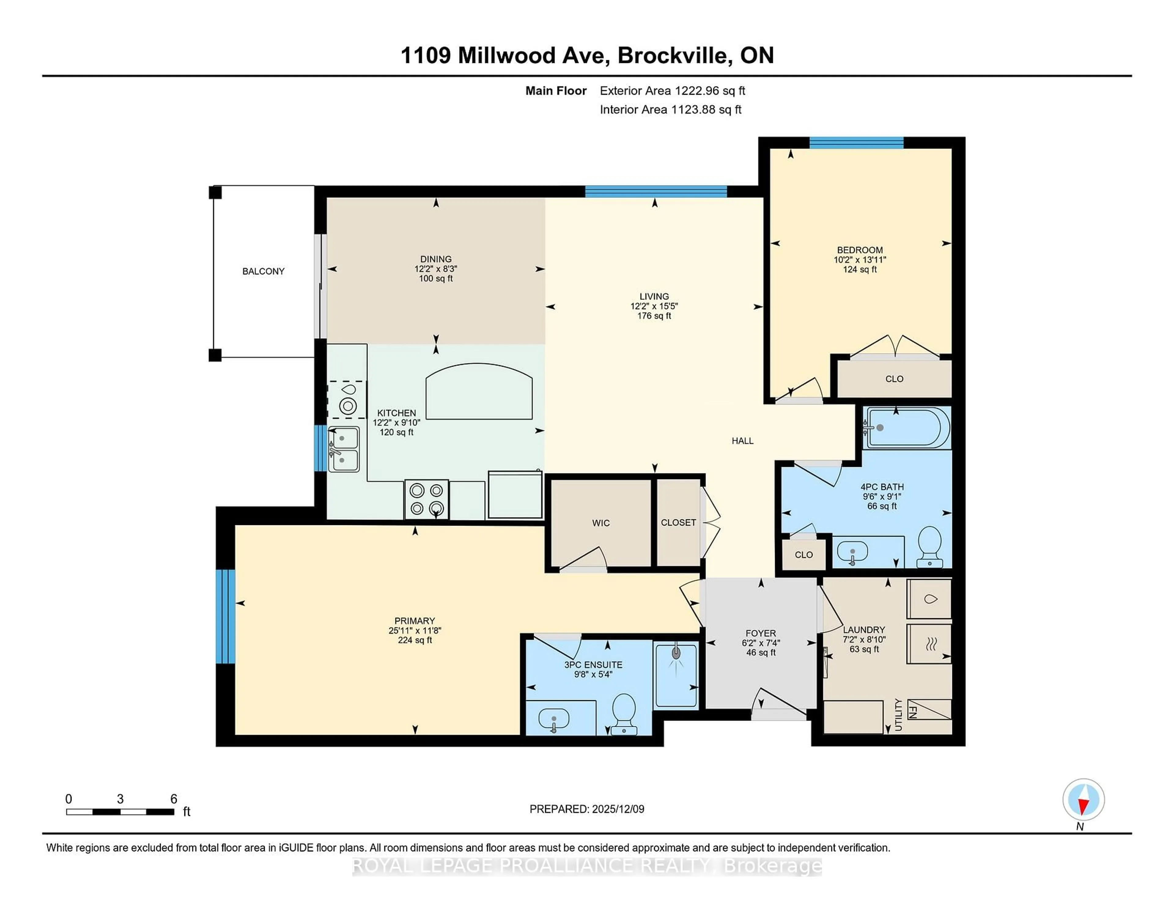 Floor plan for 1109 Millwood Ave #304, Brockville Ontario K6V 0C7