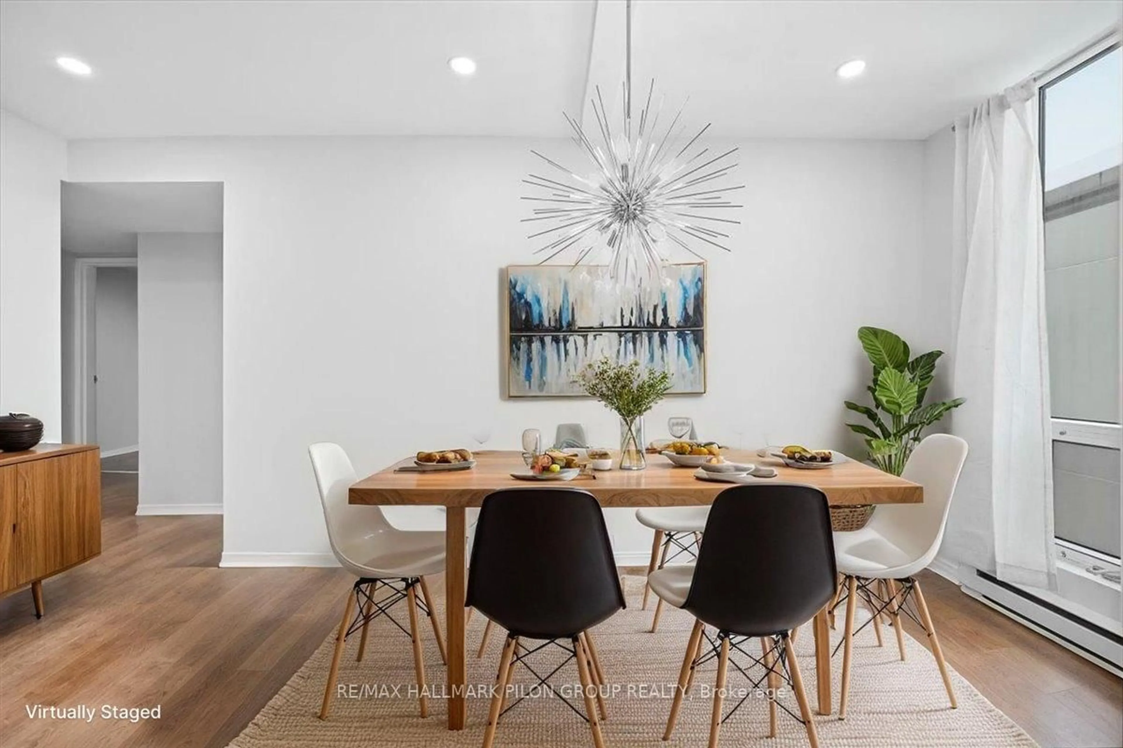 Dining room, wood/laminate floor for 330 Centrum Blvd #505, Ottawa Ontario K1E 3W2