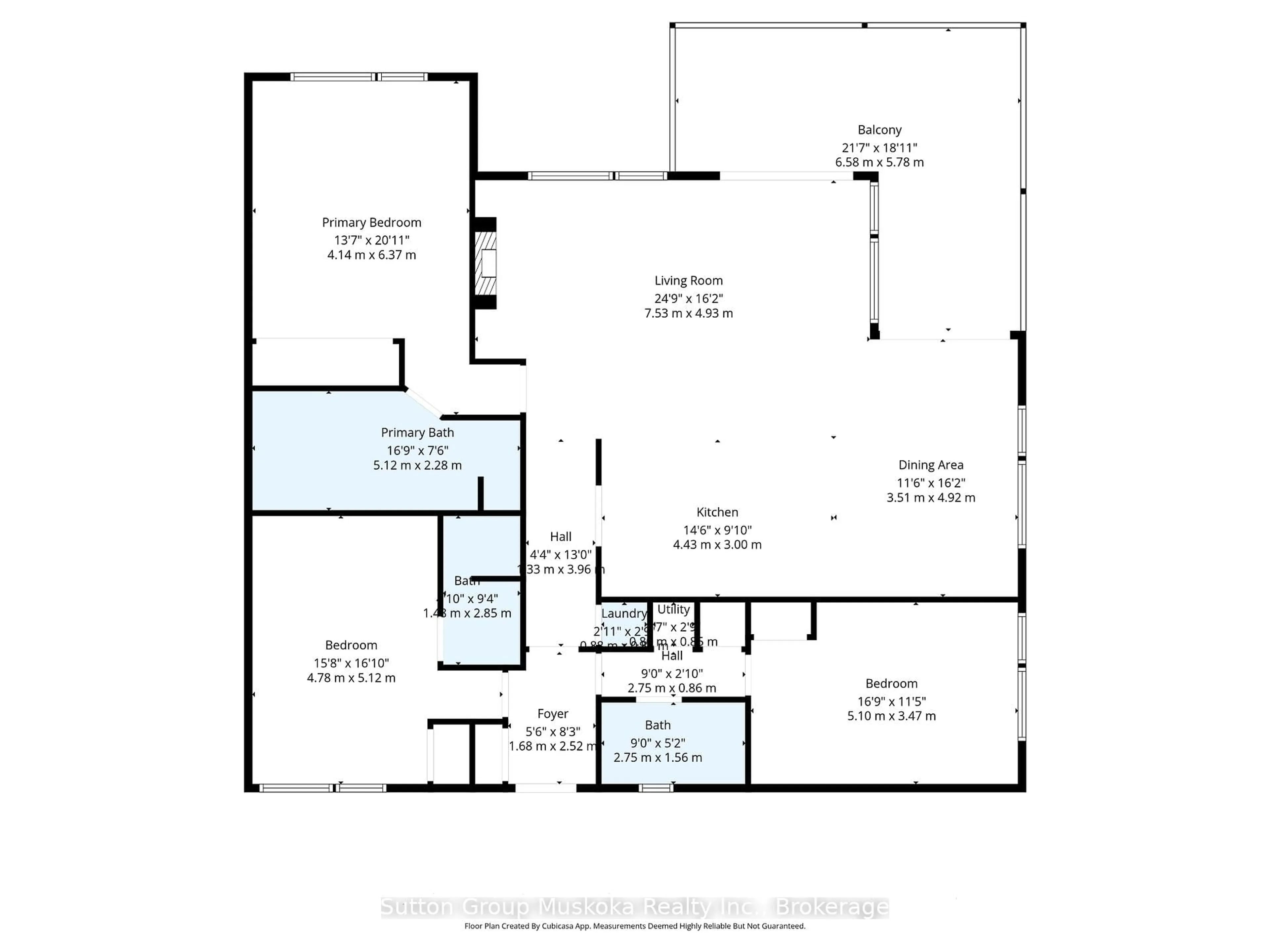 Floor plan for 1235 Deerhurst Dr #Building 6 - Unit 203, Huntsville Ontario P1H 2E8