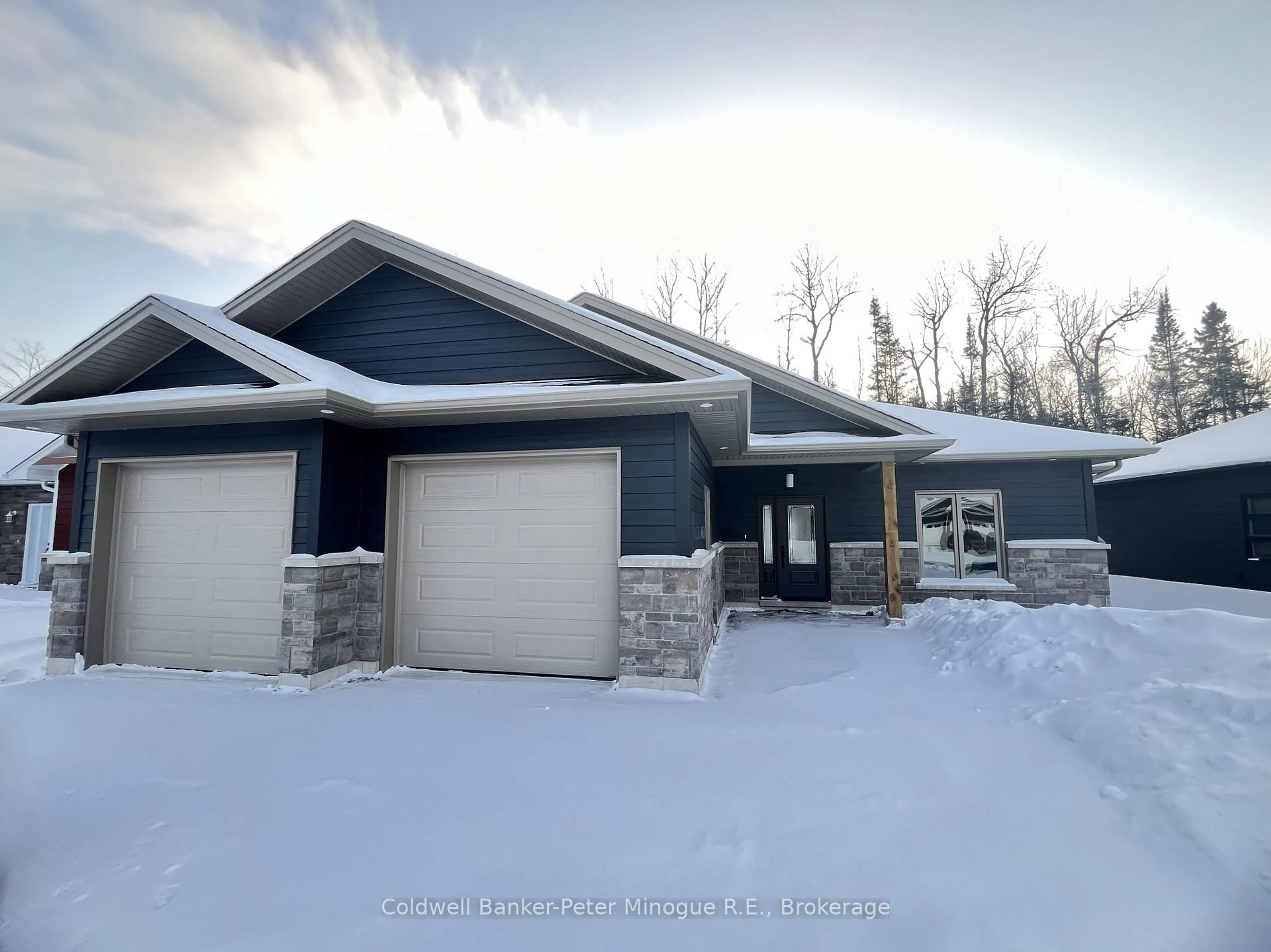 Home with vinyl exterior material, street for 26 Masson Lane, Callander Ontario P0H 1H0