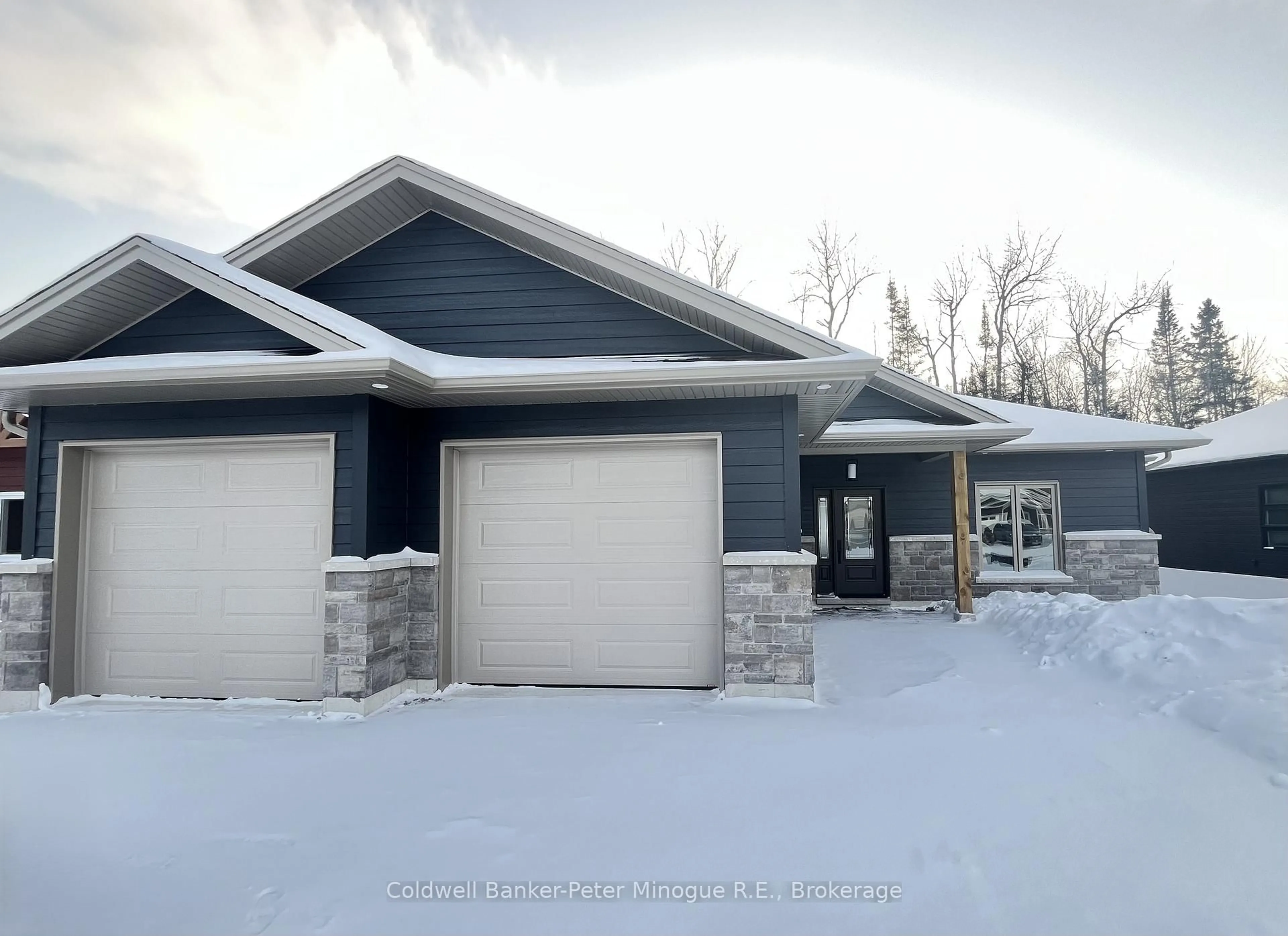 Home with vinyl exterior material, street for 26 Masson Lane, Callander Ontario P0H 1H0