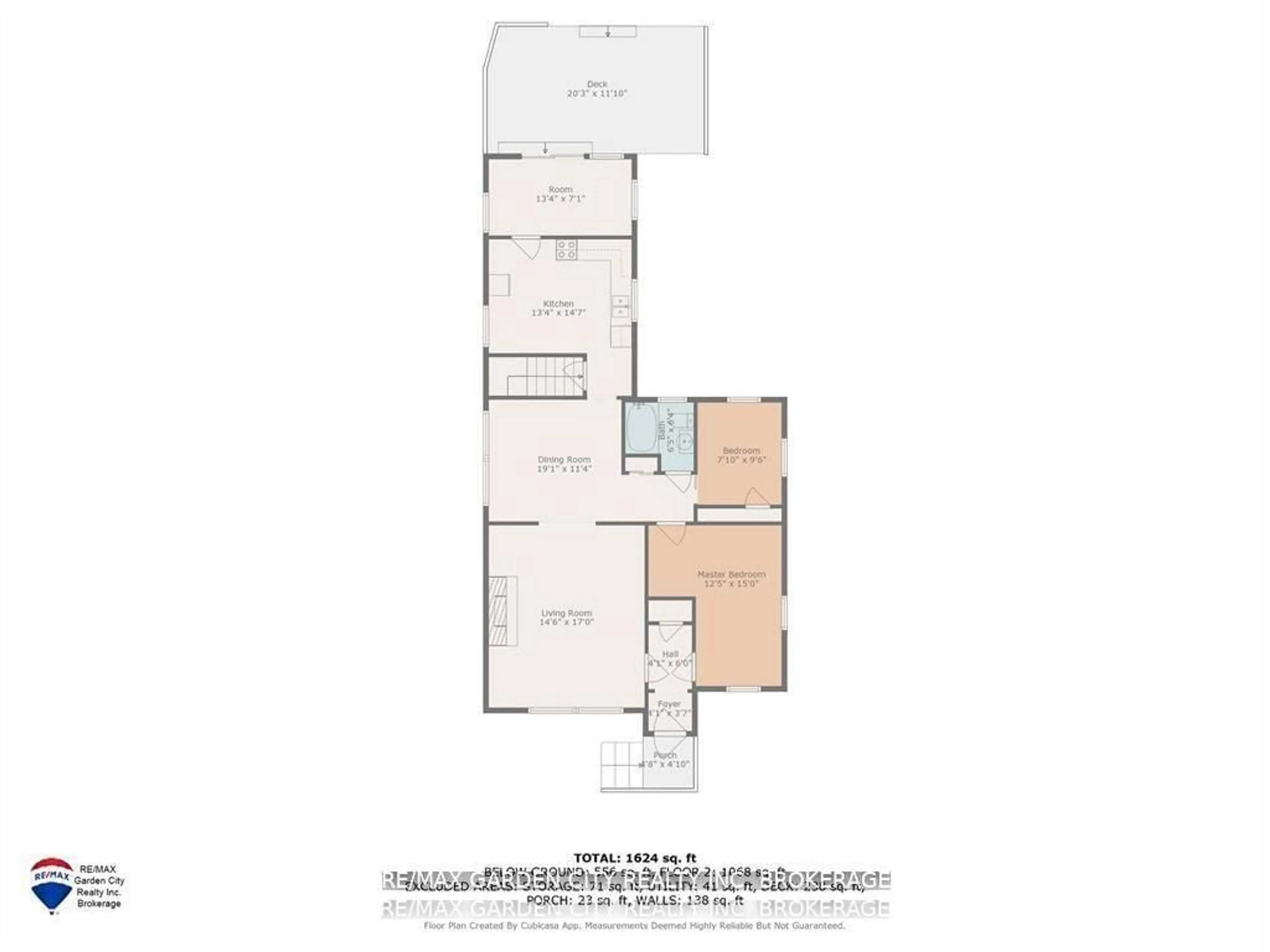 Floor plan for 76 Beech St, St. Catharines Ontario L2R 2B7