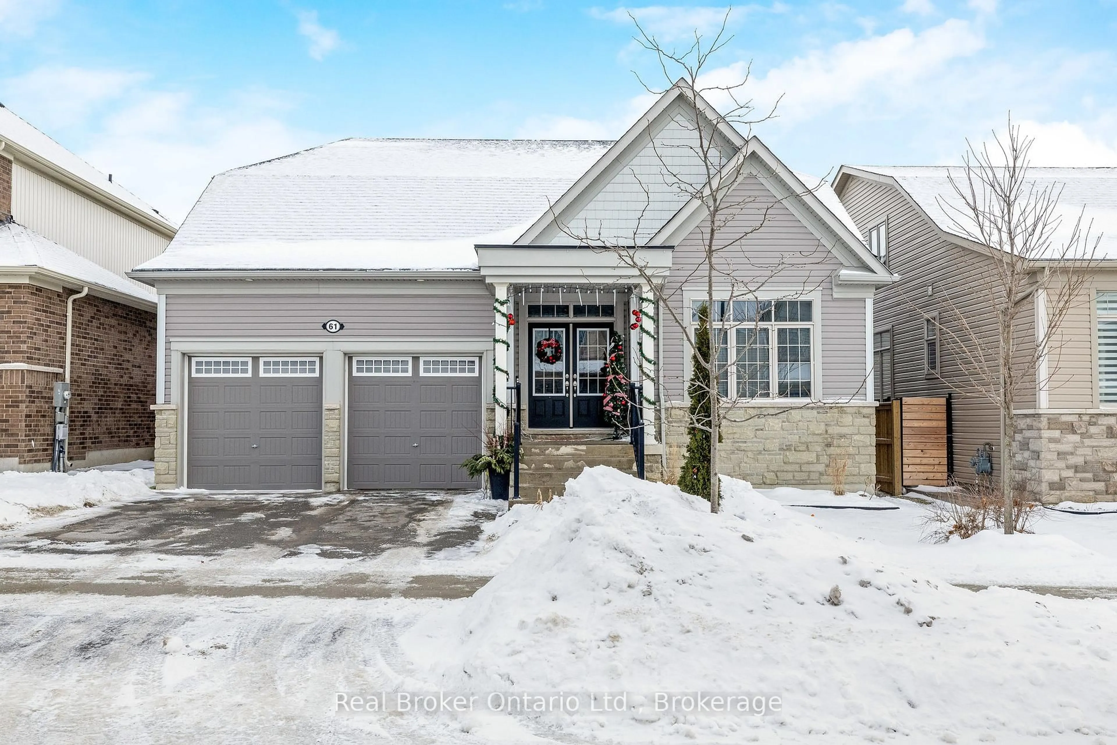 Home with brick exterior material, street for 61 Kirvan St, Centre Wellington Ontario N1M 0G9