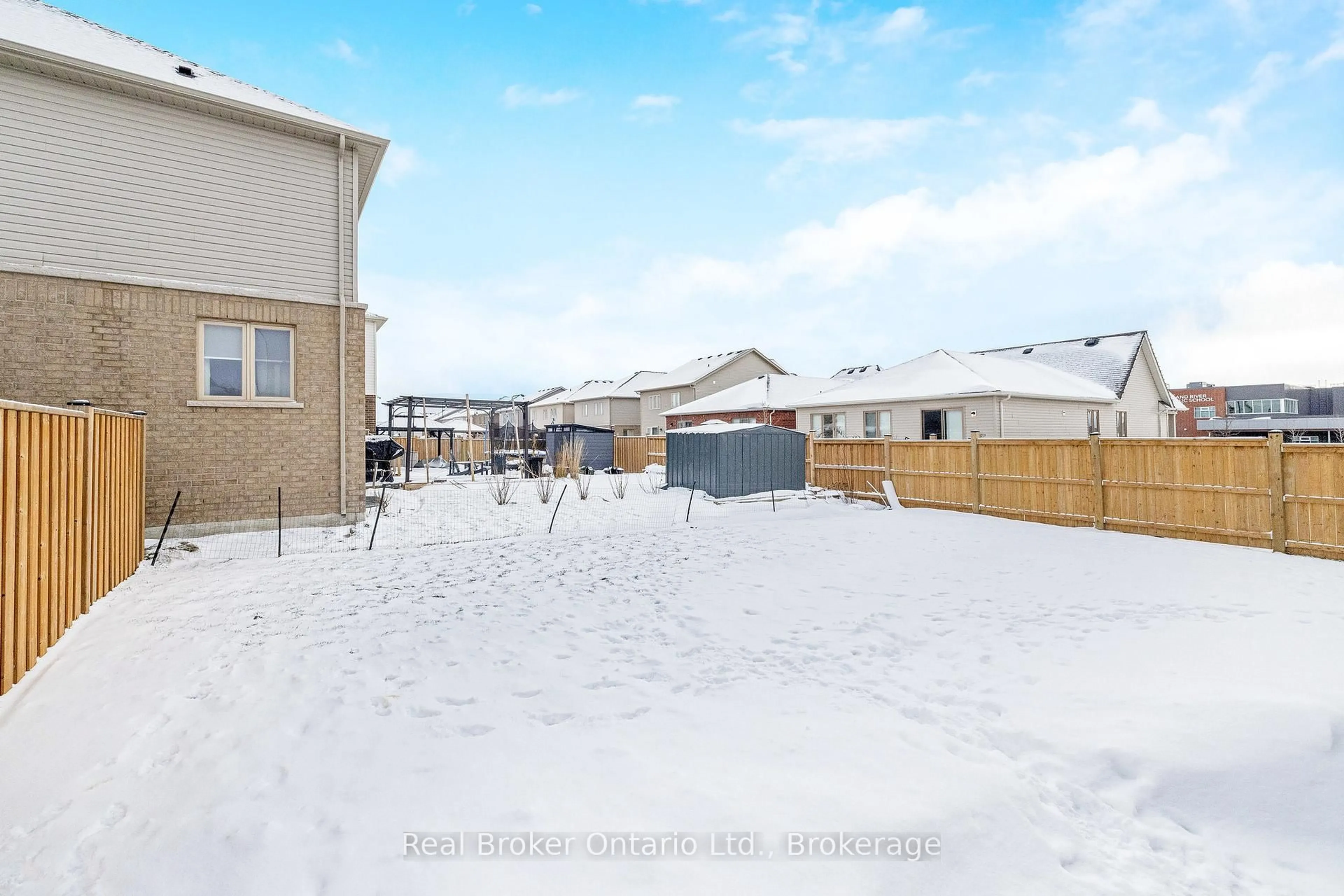 A pic from outside/outdoor area/front of a property/back of a property/a pic from drone, street for 61 Kirvan St, Centre Wellington Ontario N1M 0G9