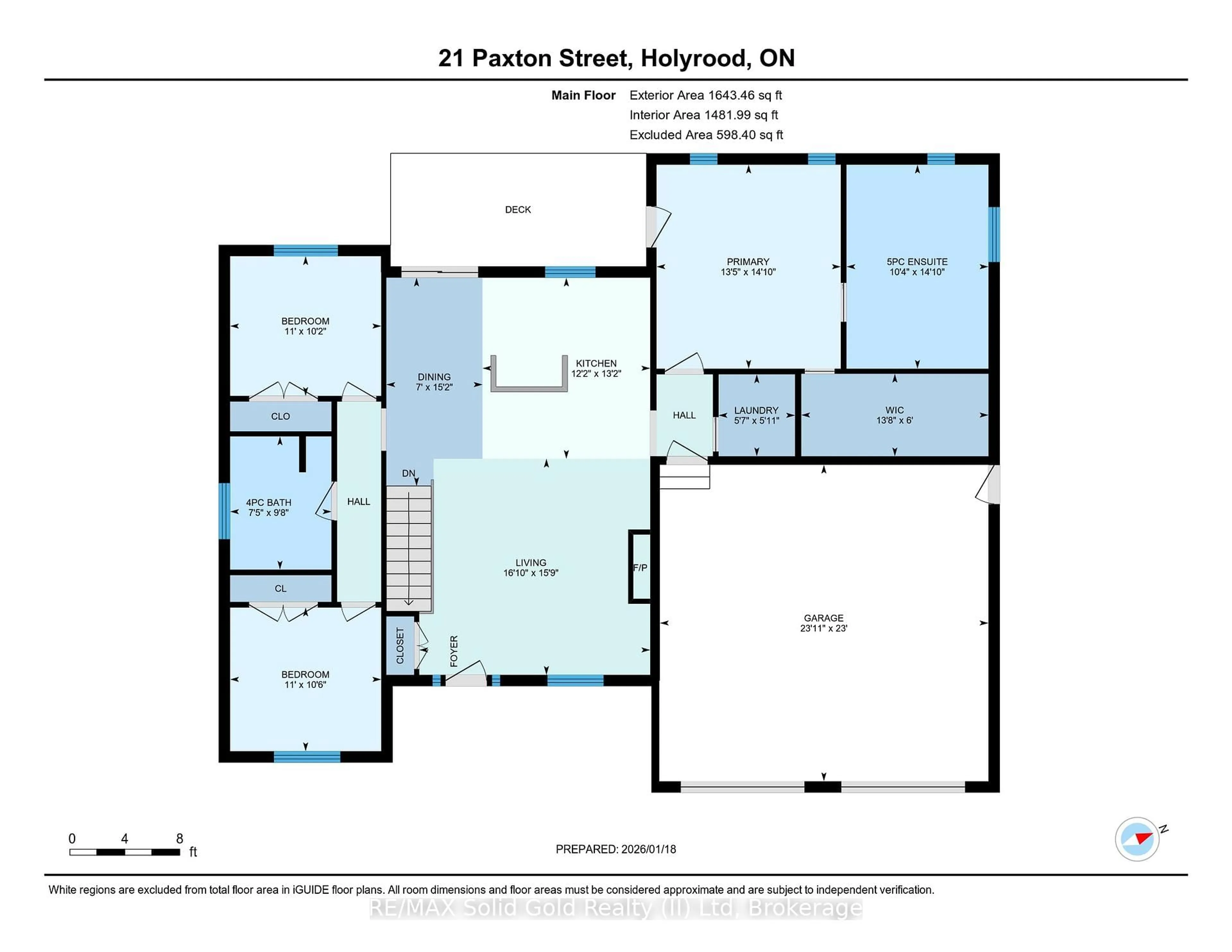 Floor plan for 21 Paxton St, Huron-Kinloss Ontario N0G 2B0