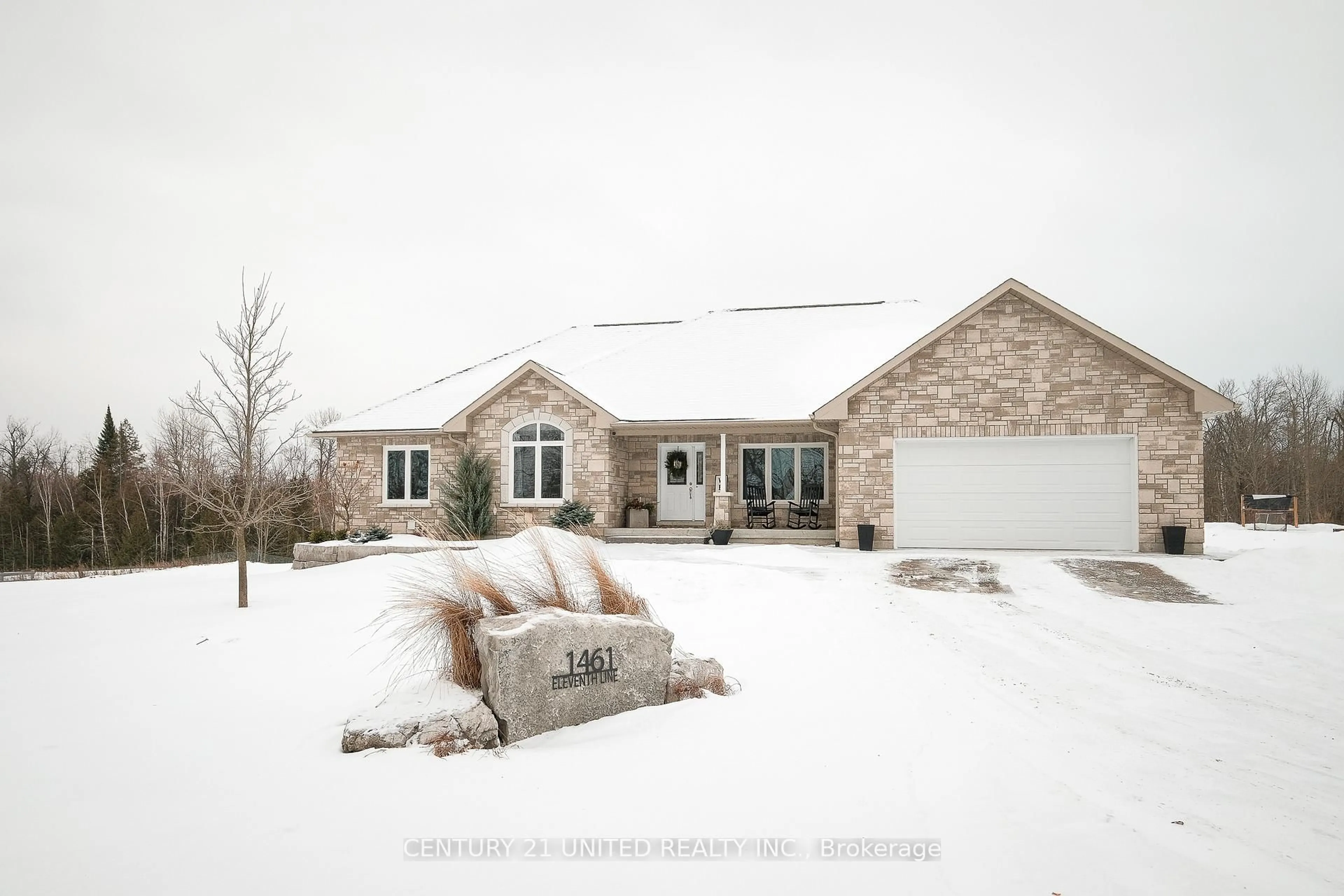 Home with brick exterior material, street for 1461 11th Line, Selwyn Ontario K0L 2H0