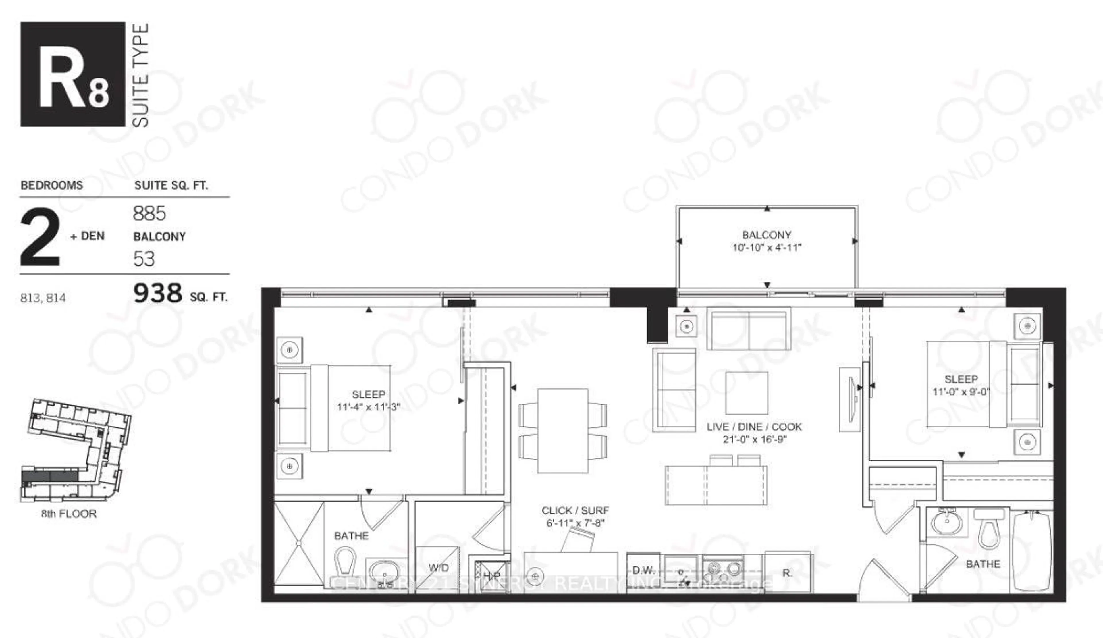 Floor plan for 360 Patricia Ave #814, Ottawa Ontario K1Z 0A8