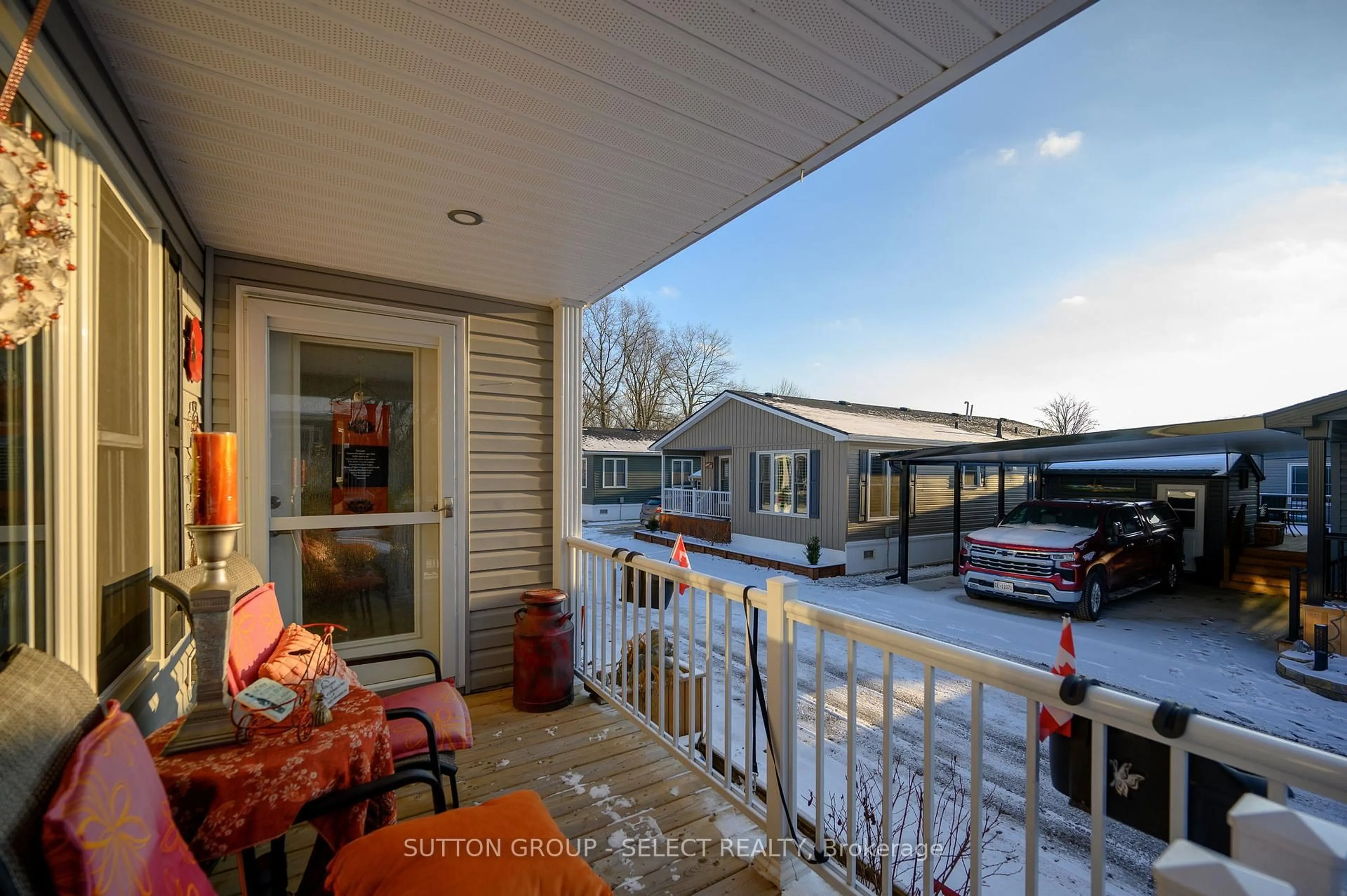 Patio, street for 22790 Amiens Rd #116, Middlesex Centre Ontario N0L 1R0