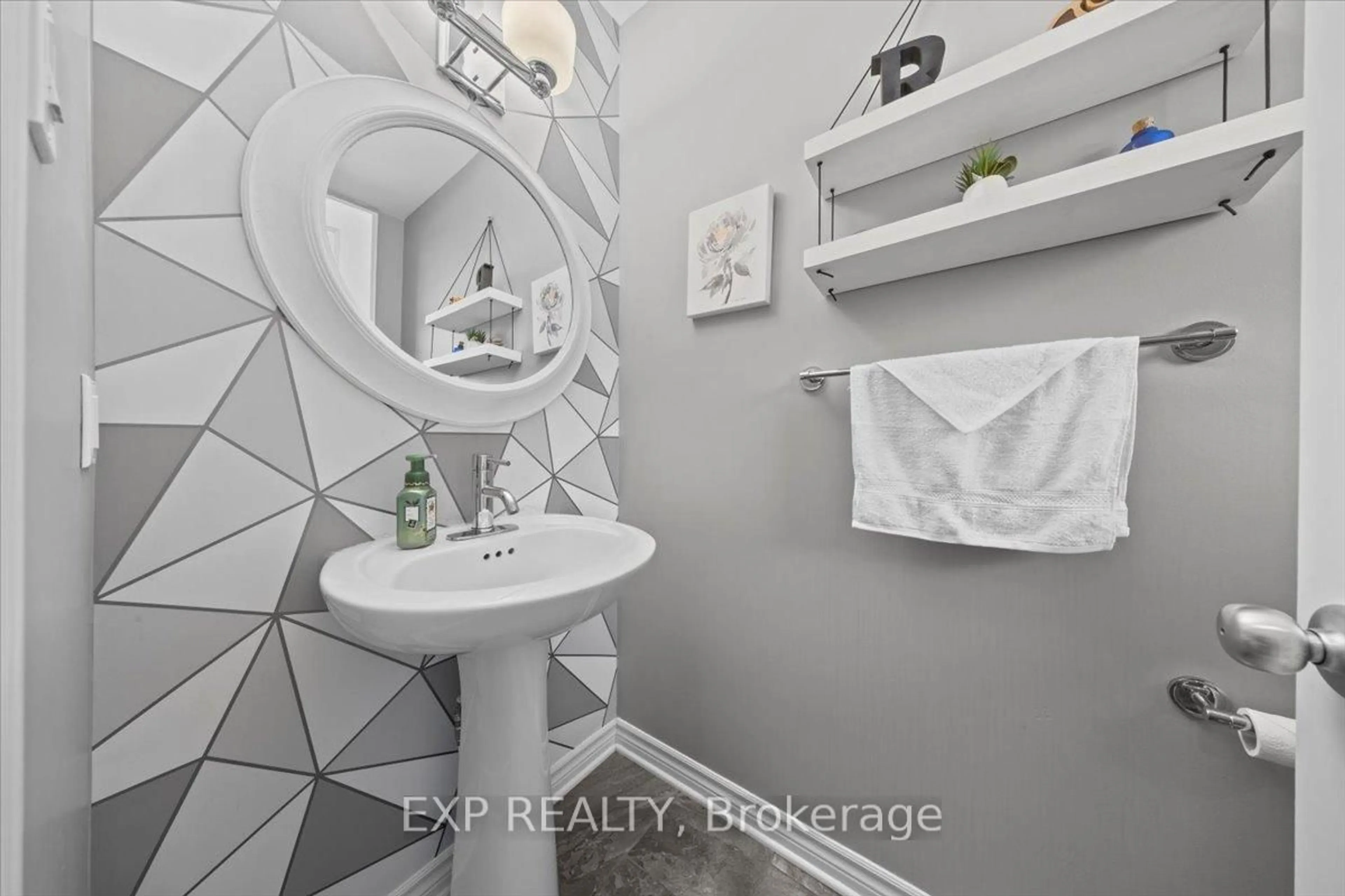 Contemporary bathroom, ceramic/tile floor for 357 Alasken Dr, Ottawa Ontario K1T 0M4