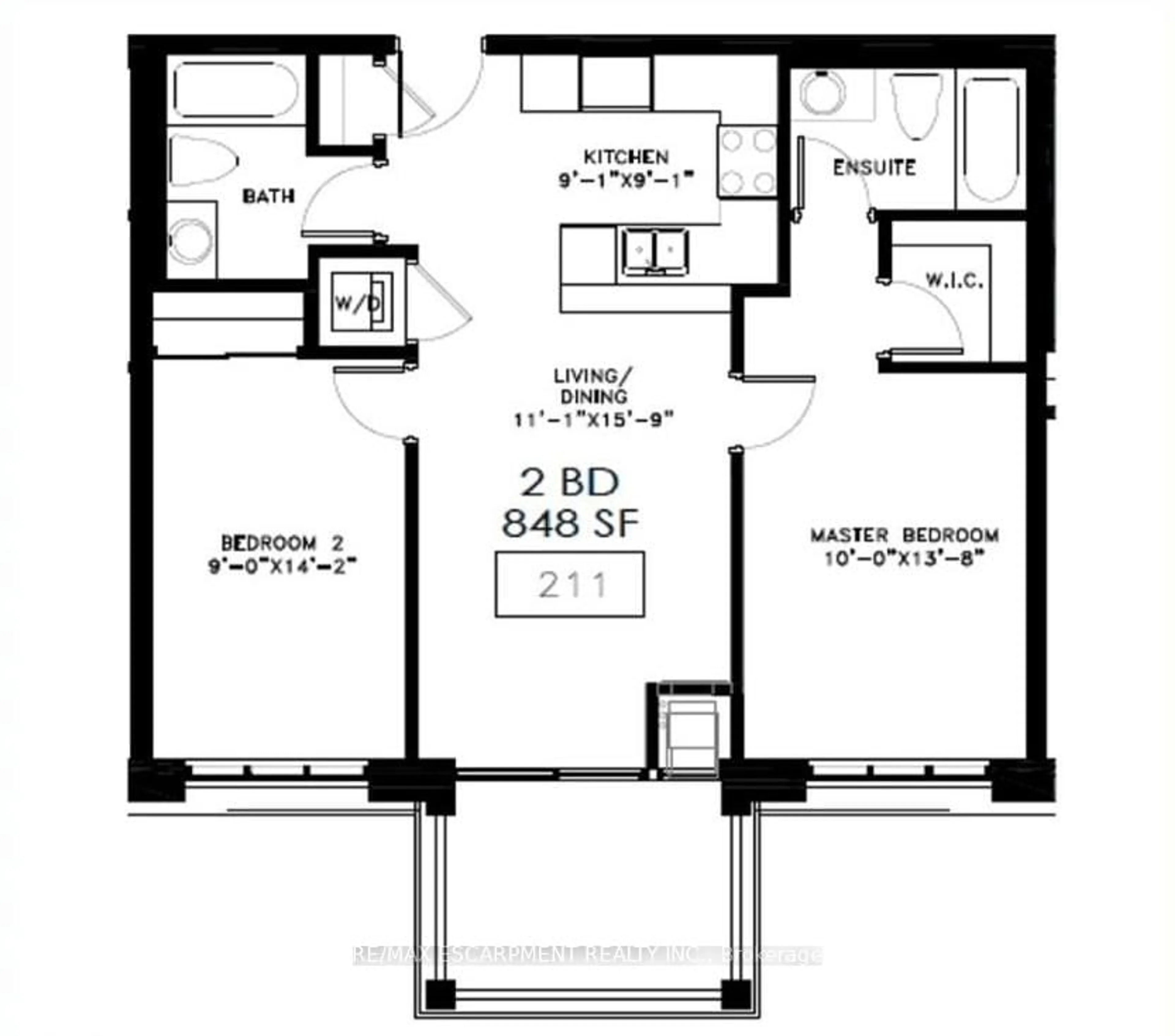 Floor plan for 2605 BINBROOK Rd #211, Hamilton Ontario L0R 1C0